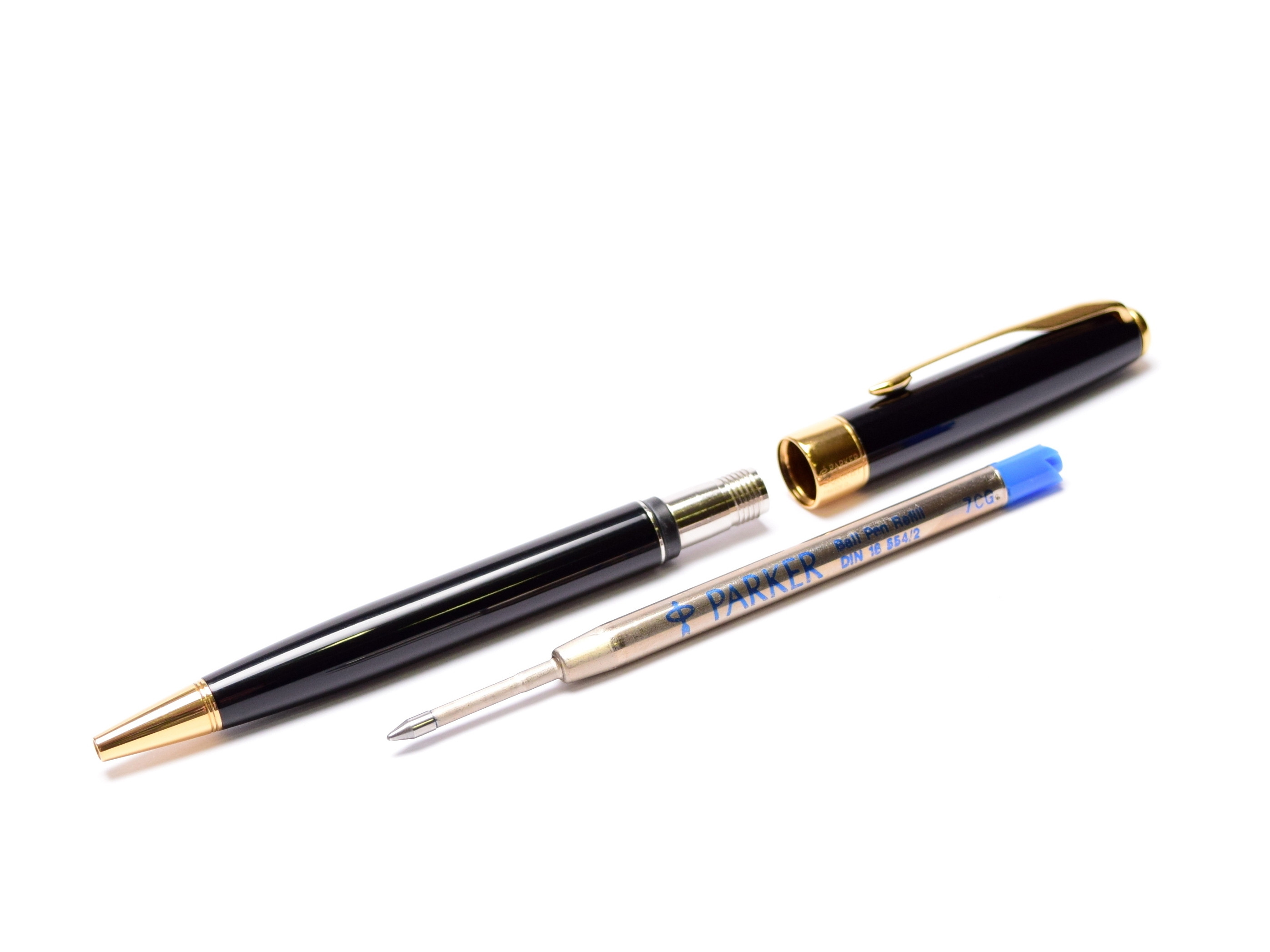 Parker Sonnet Black Lacquer & Gold Plated Trims Ballpoint Pen Made
