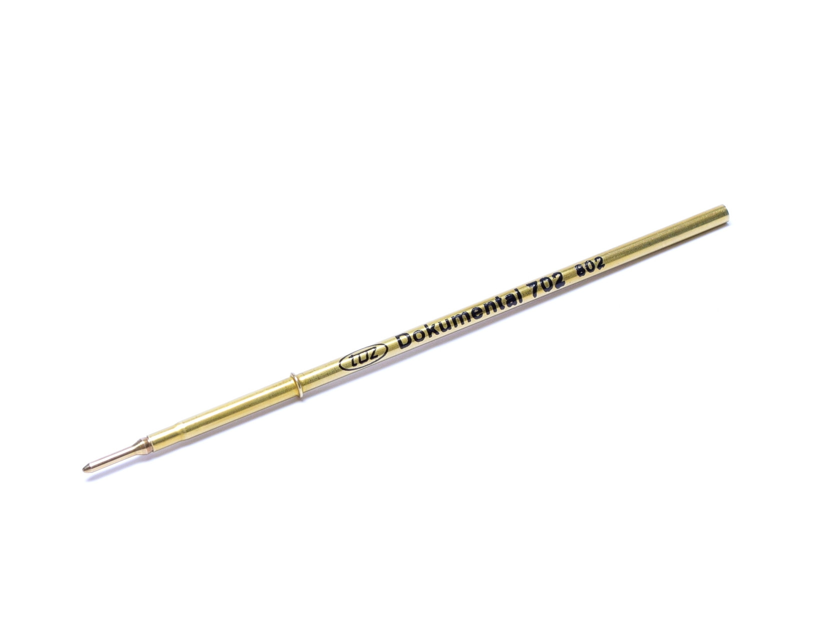 NOS New Old Stock BLACK TOZ Dokumental 702 802 A2 Ballpoint Pen Metal