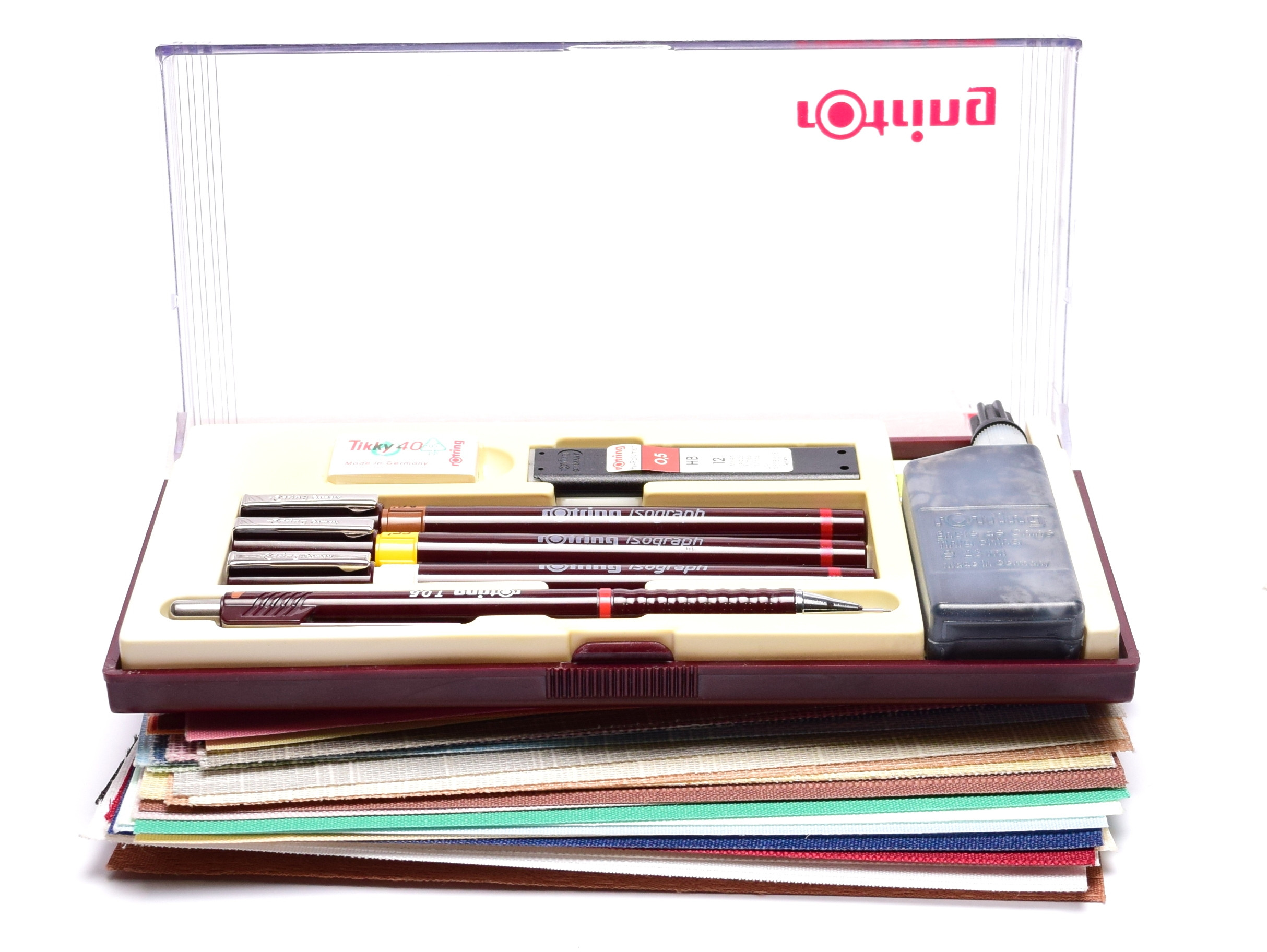 Rotring ROtring Isograph Fineliner College Set | 3 Isograph Tuschefüller  0,25 Mm, 0,35 Mm Und 0 Mm Tikky Druckbleistift 05mm Und Zubehoer