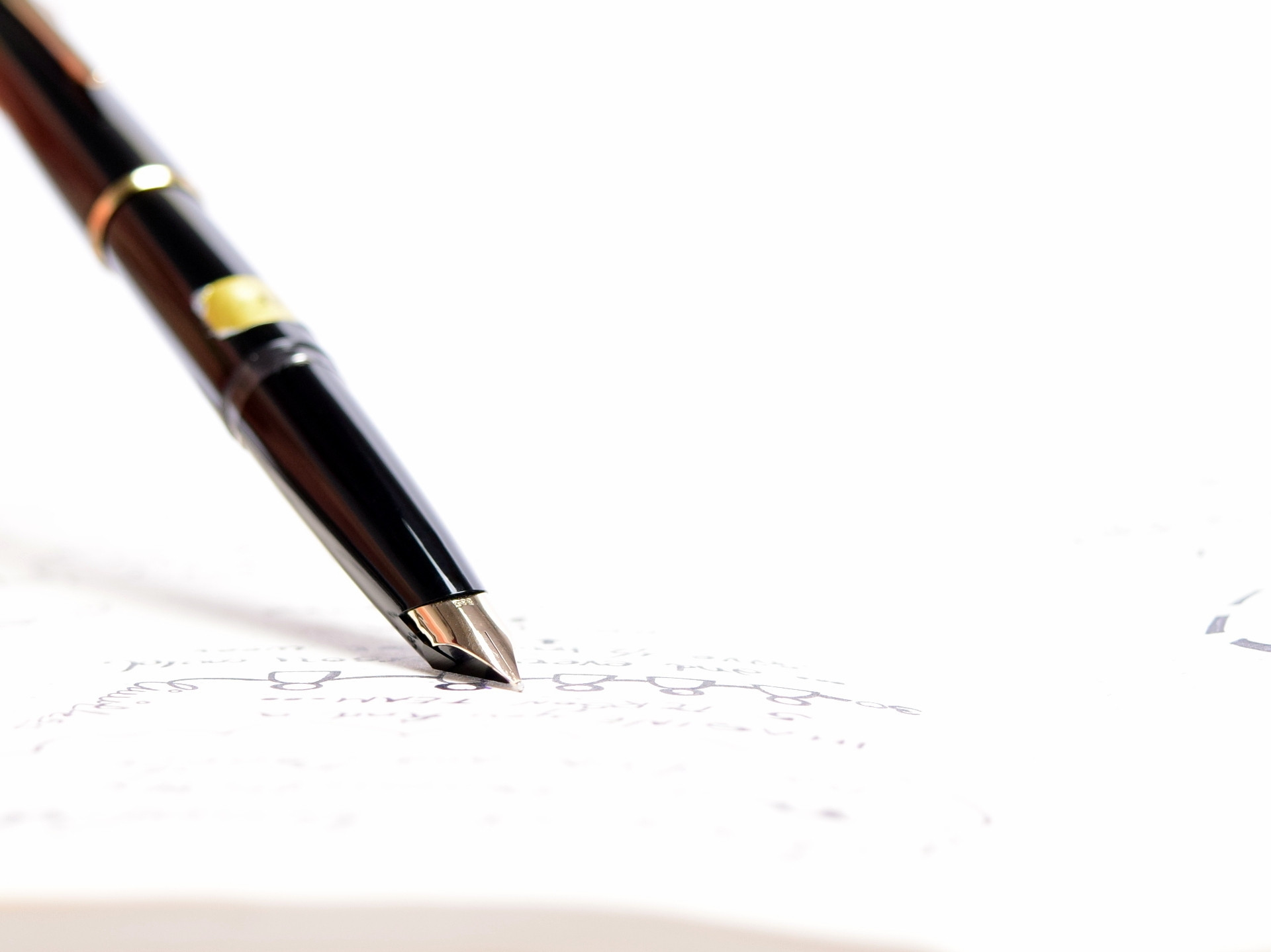 Vintage 1970s MONTBLANC No. 320 Black Resin 14K EF Nib Piston