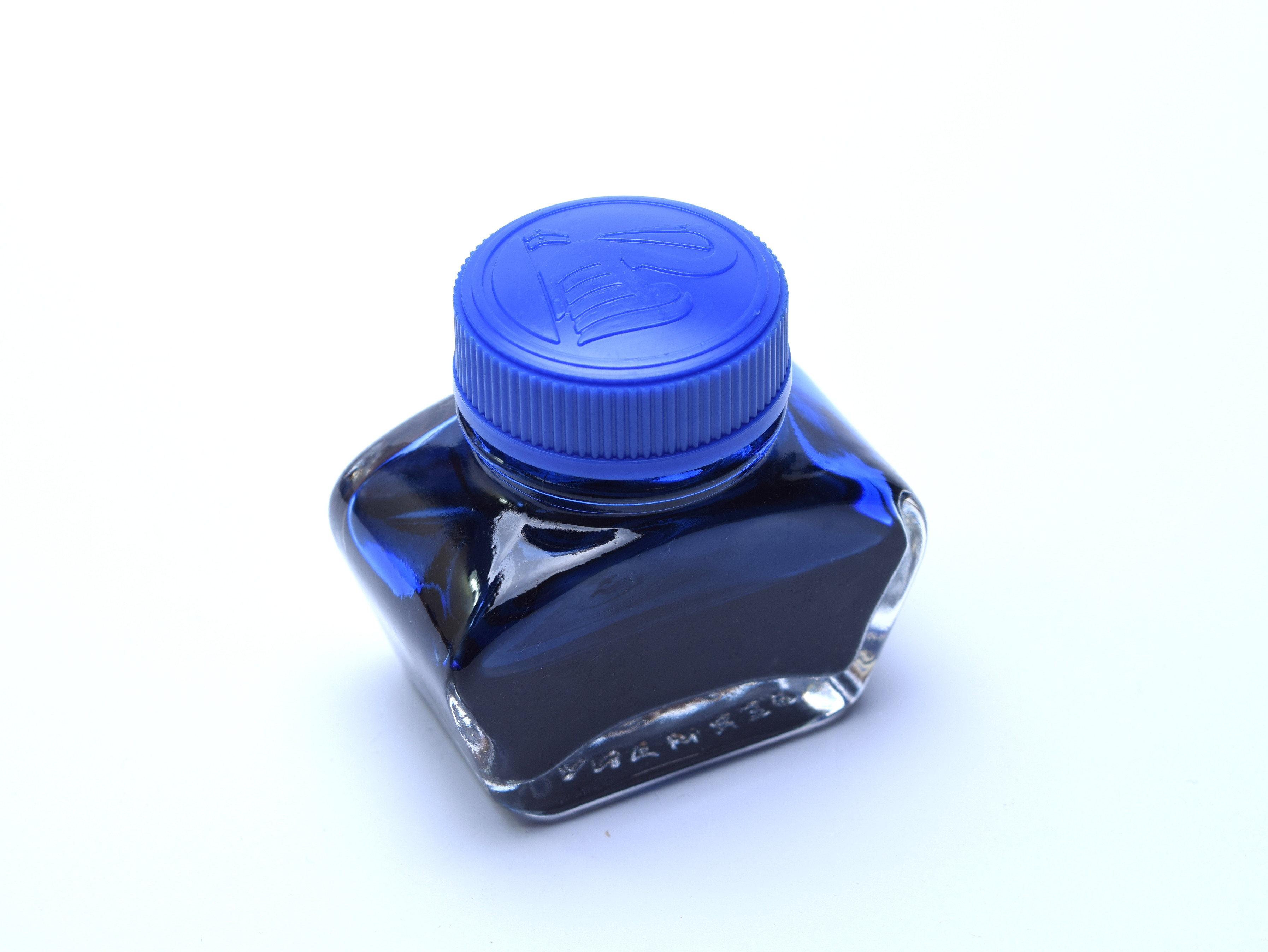 Vintage 1960's PELIKAN 4001 Royal Blue Ink in Glass Container 30ml