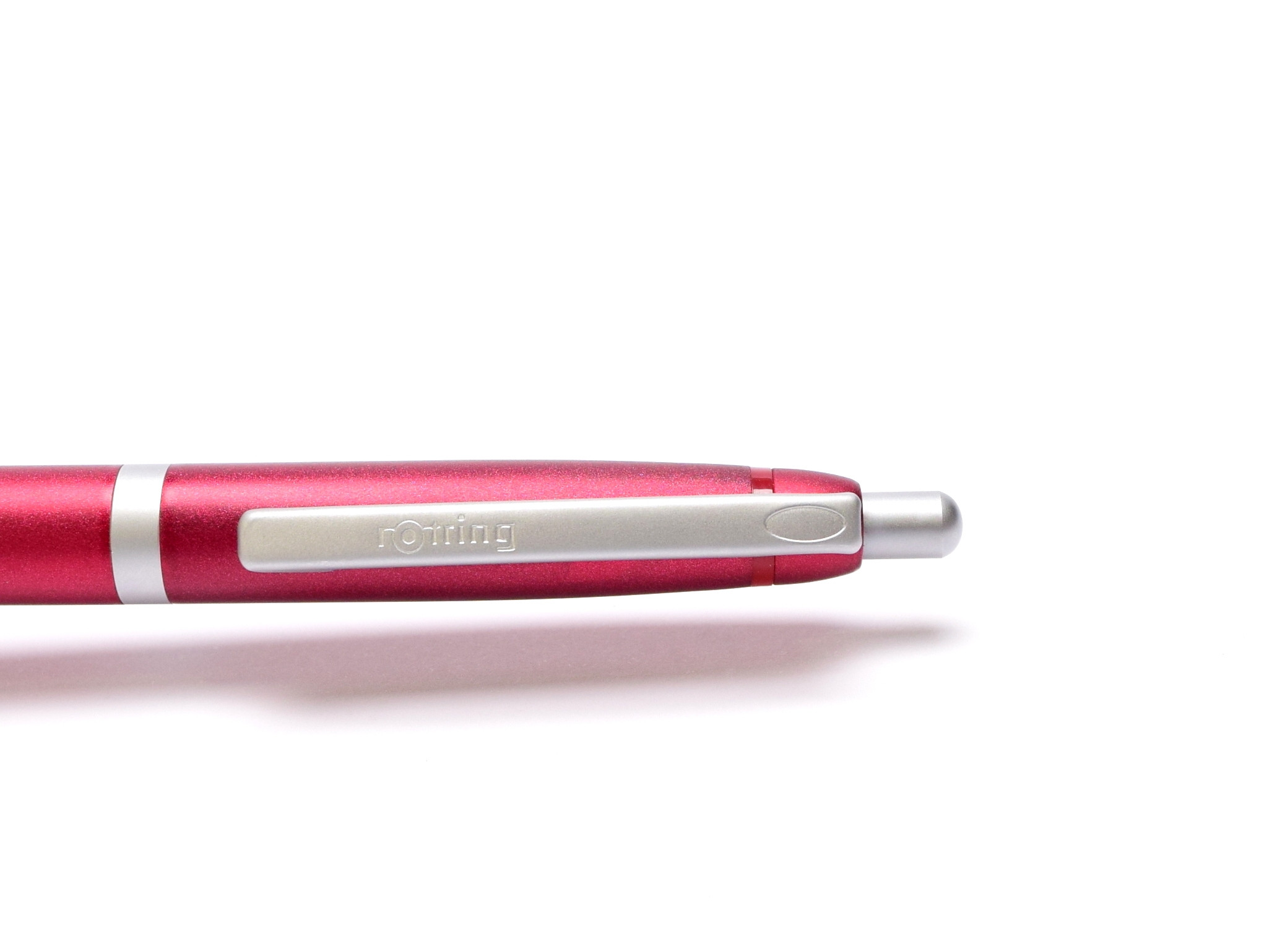 NOS New Rotring Freeway Red Rubin Metal Push Button Matte Satin Finish ...