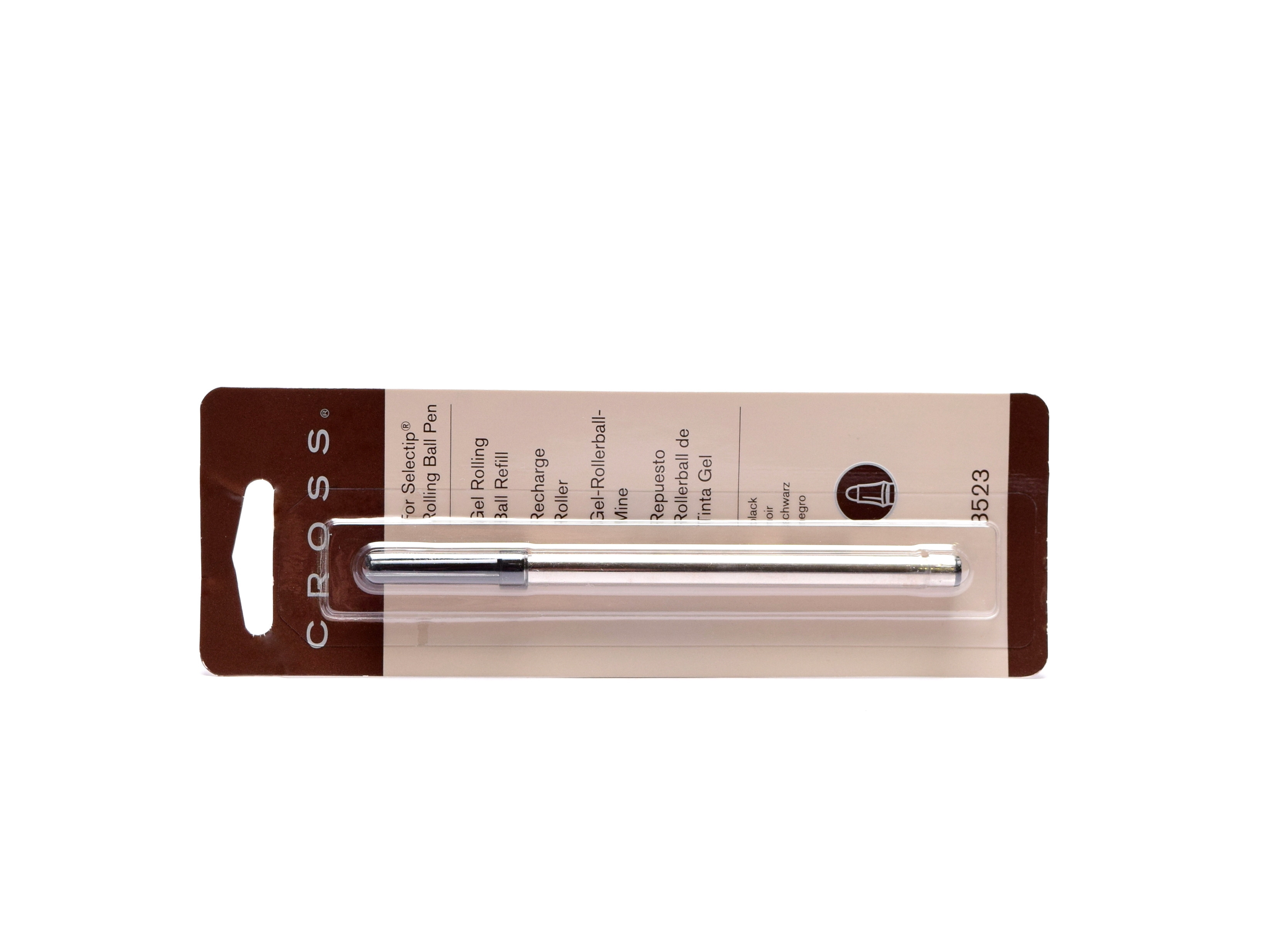 Jaymo Ricariche Per Penna Cross Selectip 8523 – 6 Pezzi Nero, Punta Media 0,7 Mm, Lunghezza 111 Mm