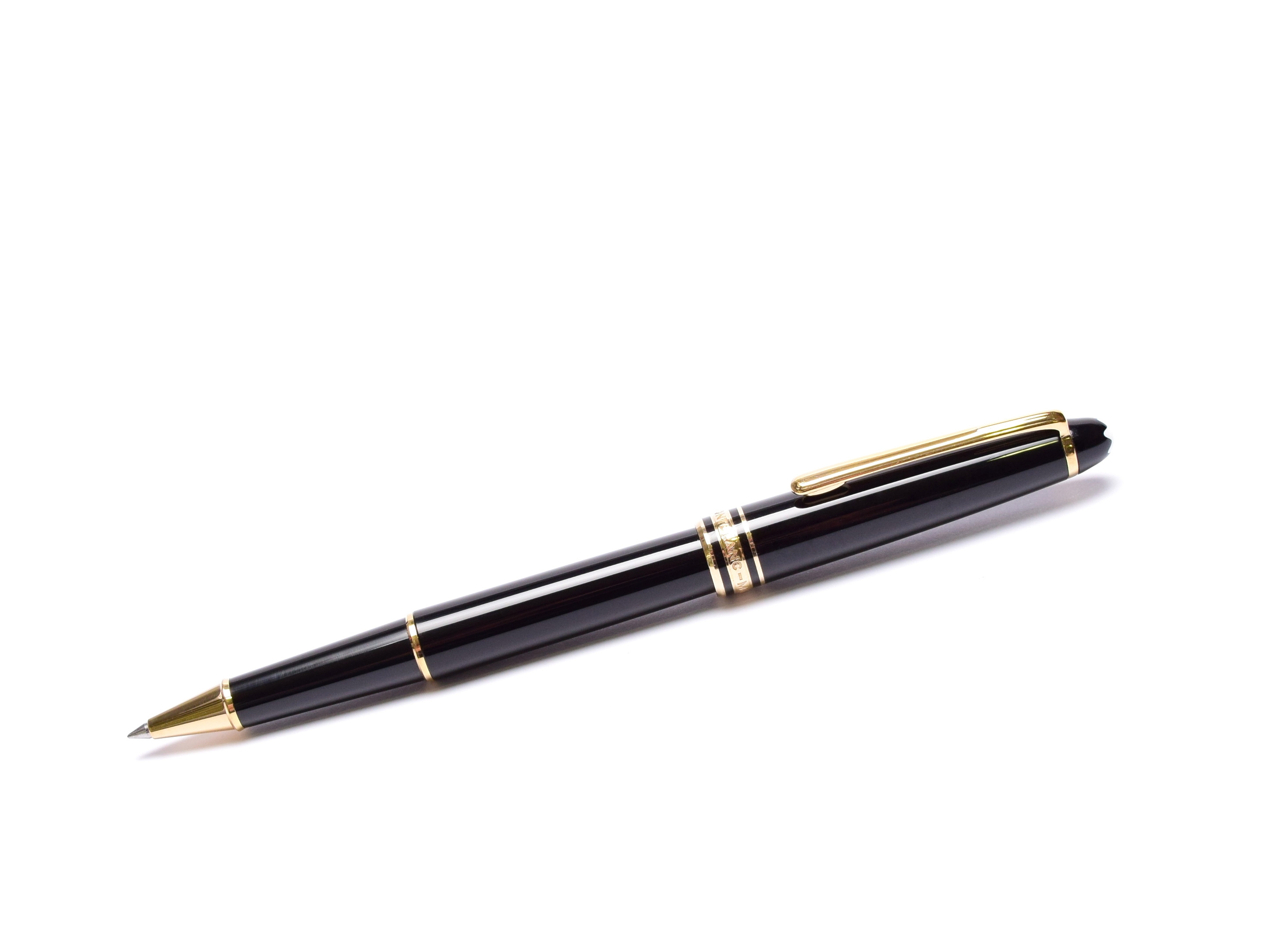 Luxury MB 163 Resin Ballpoint Rollerball Fountain Pen Classic Design Gold Black 
