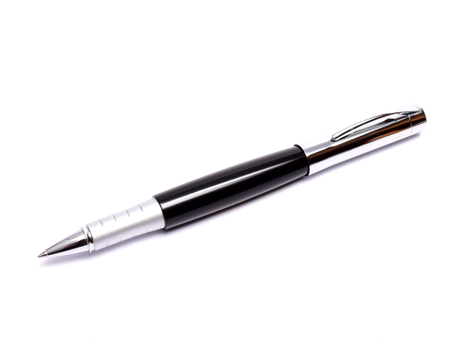 Rotring Pen  Initial Ballpoint Pen Matte Black & Silver New In Box * 