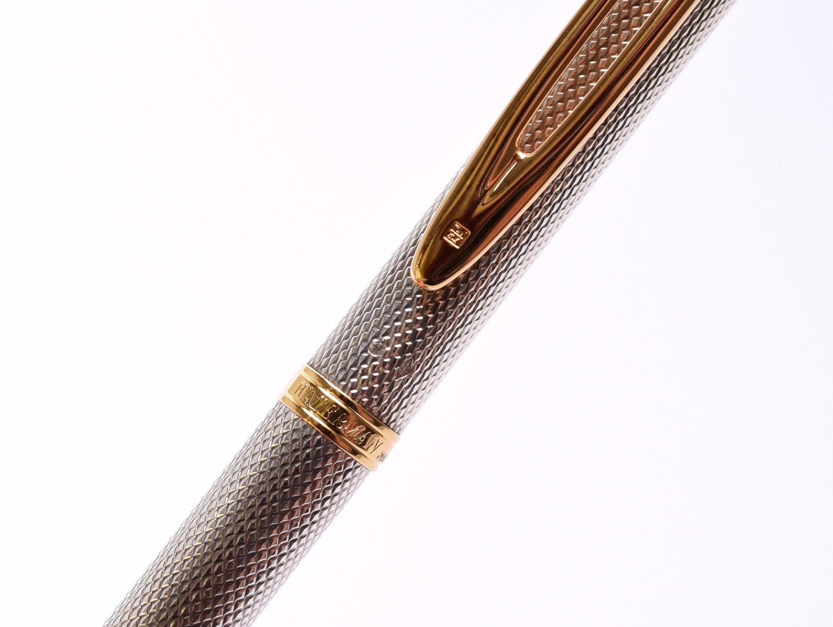 WATERMAN Gentleman Solid 925 Sterling Silver Barley Corn Preface