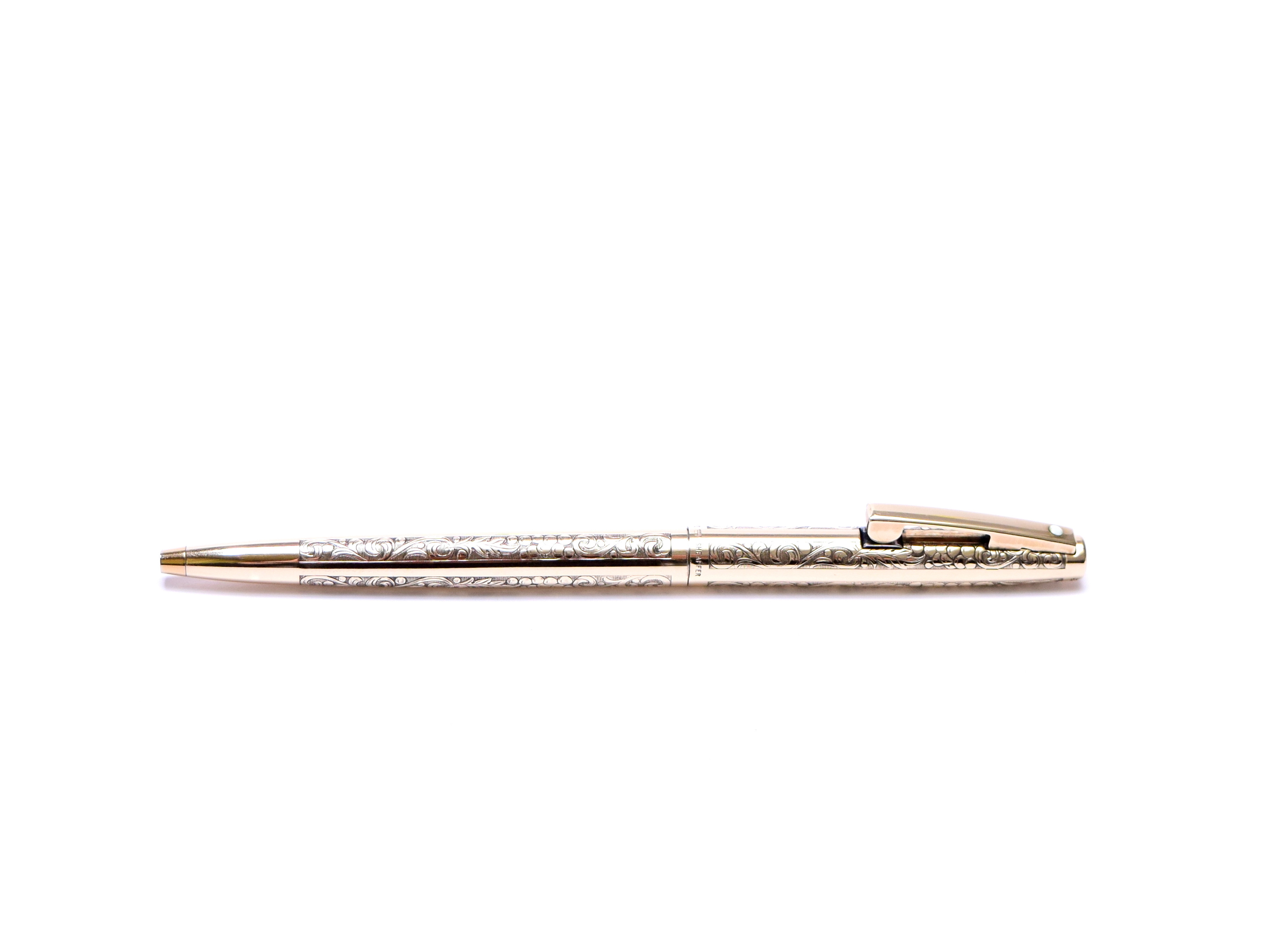 Rare 1960s SHEAFFER Imperial 12K Gold Filled Grape & Leaf Etched