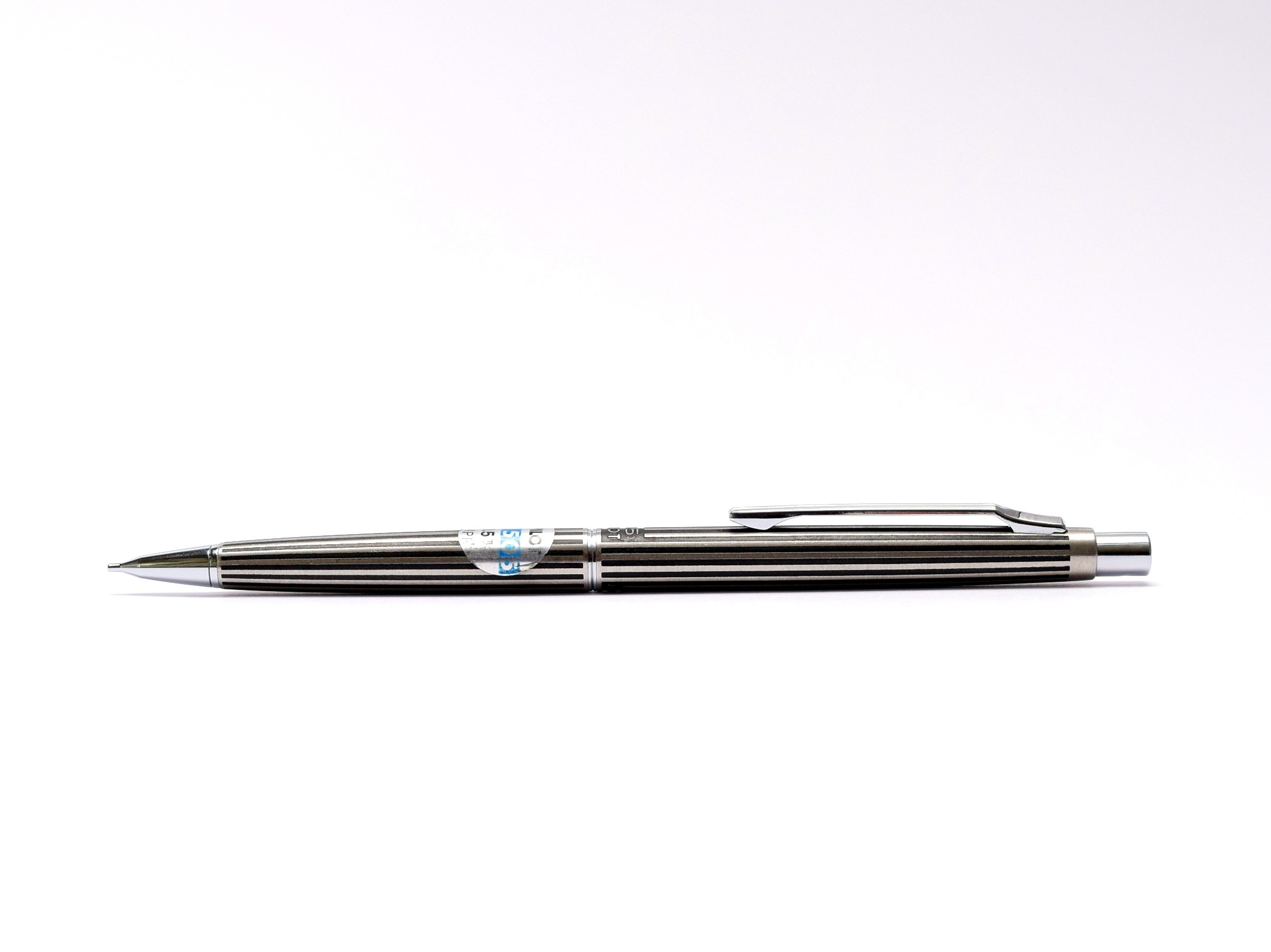 筆記具 PILOT Automatic 0.5 JAPAN Rare NOS 1973 Black Striped PILOT H1505 0.5mm Leads Stainless