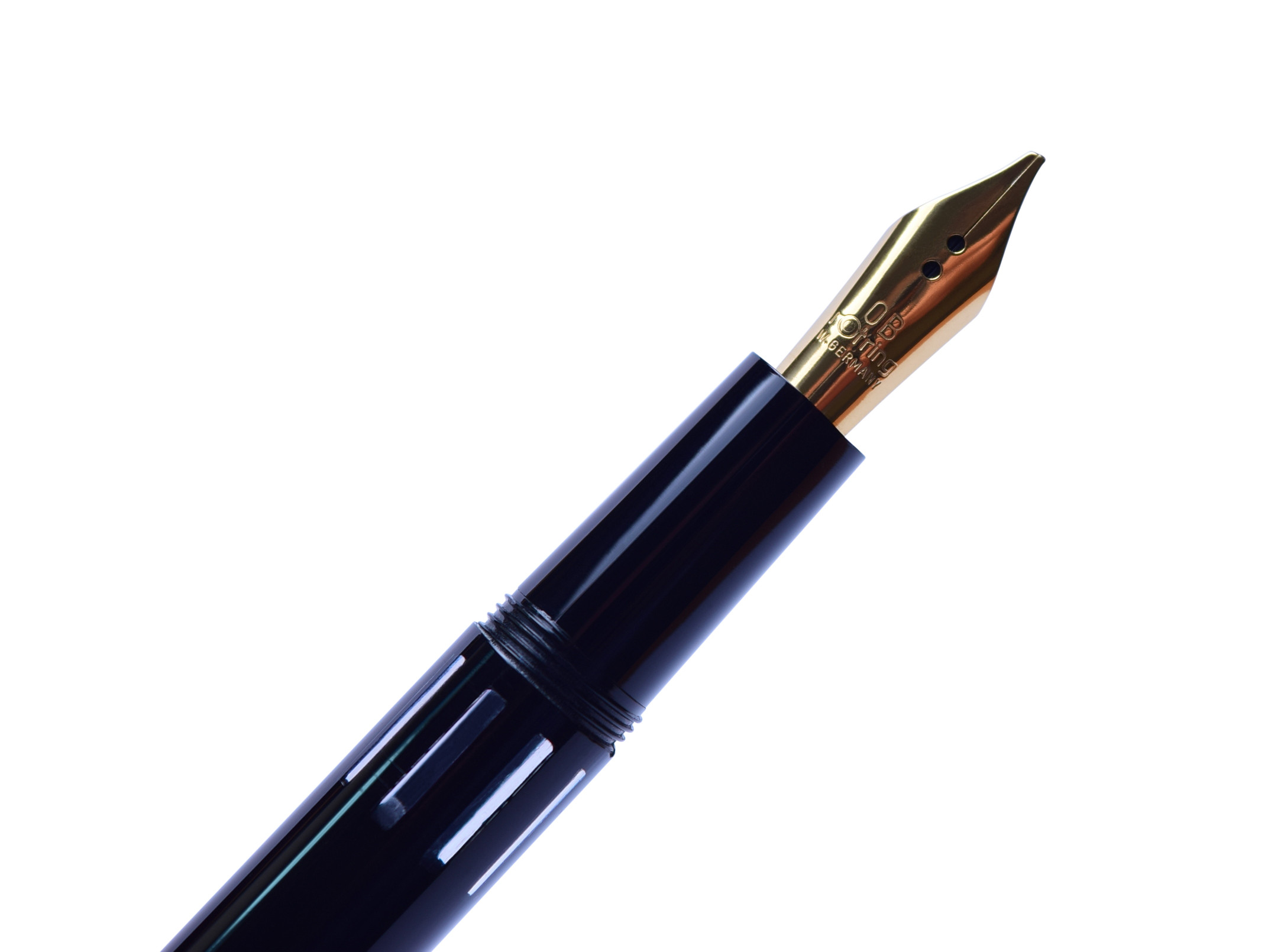 1980s Stunning Rotring Renaissance 1st Series Black Resin Piston