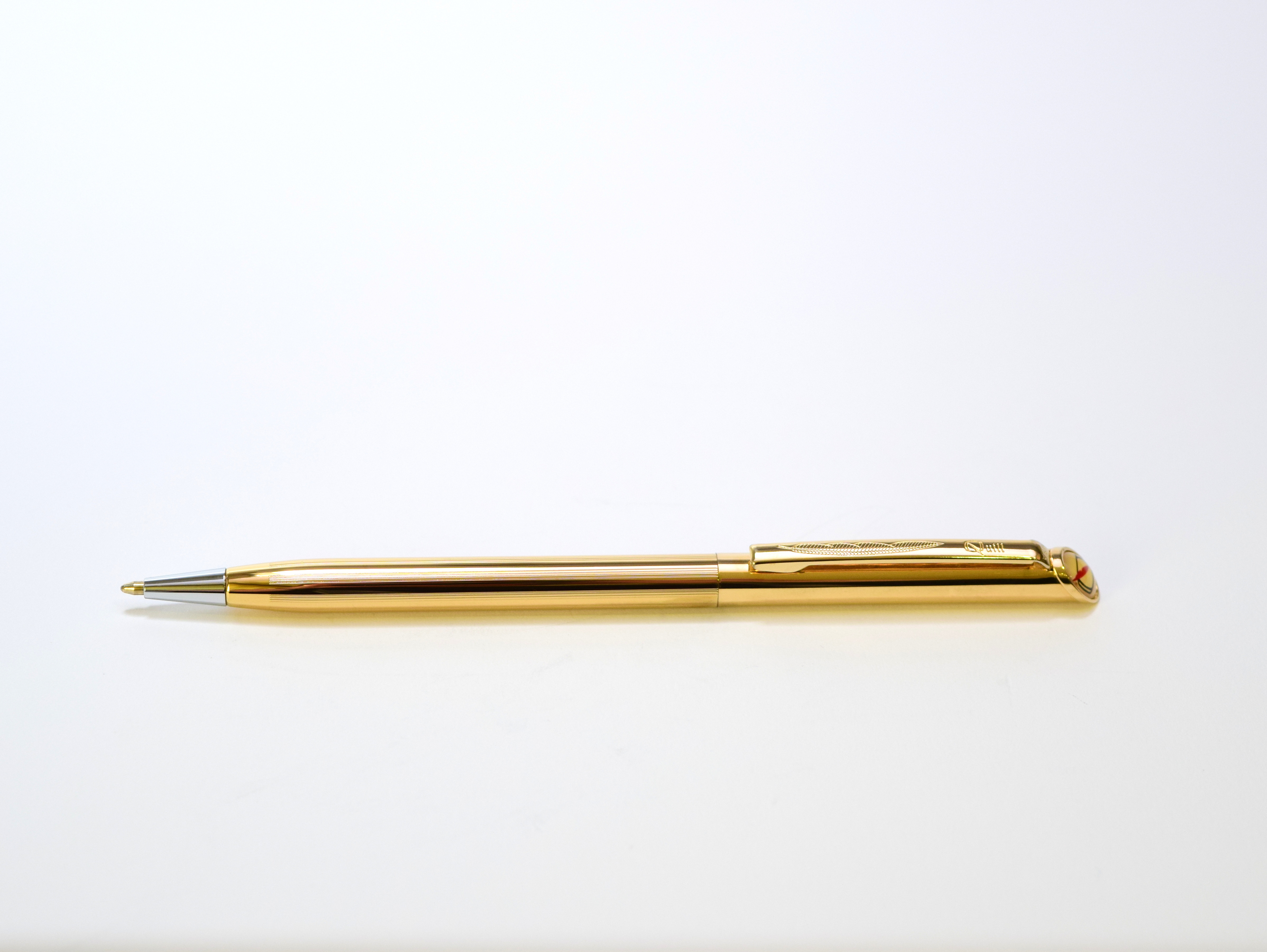 Gold Tone Slim Pen & Pencil Set Black Top   AF Classic Quill  Made in U.S.A 
