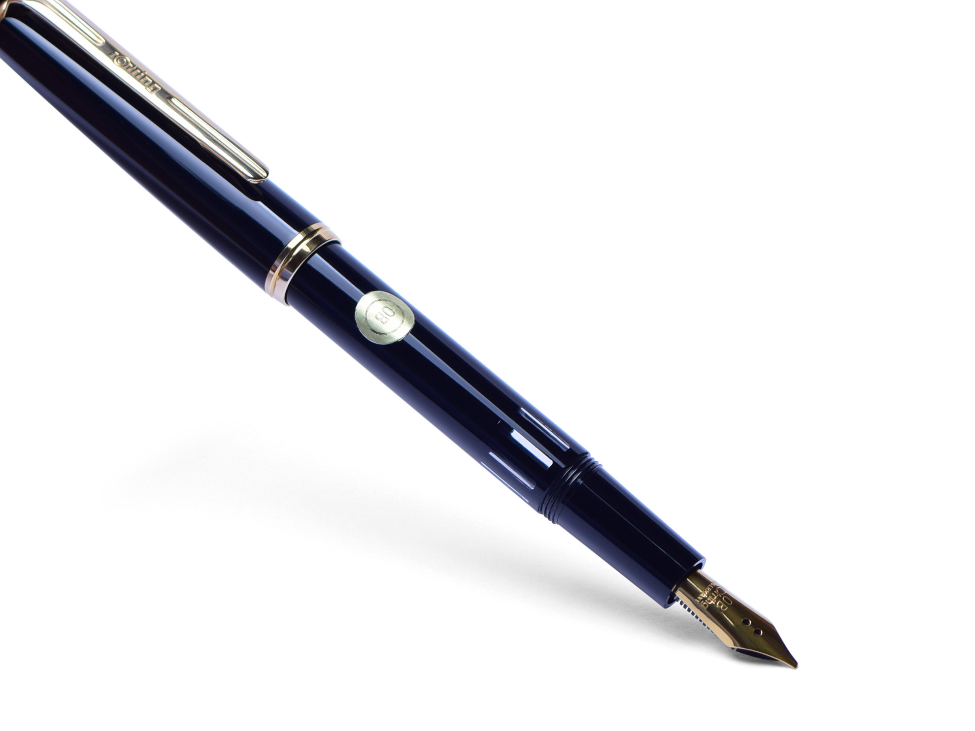 1980s Stunning Rotring Renaissance 1st Series Black Resin Piston