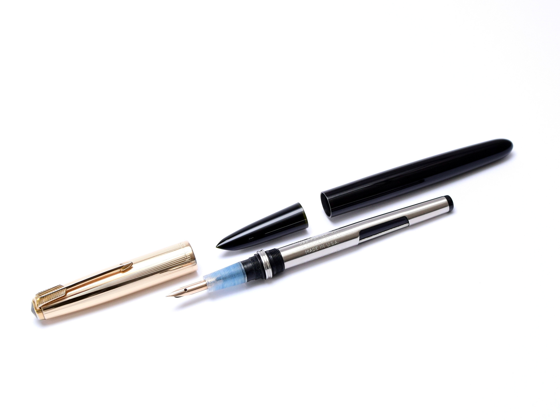 1950s Made in USA PARKER 51 Aerometric MKII-B 1/10 12K Gold Filled