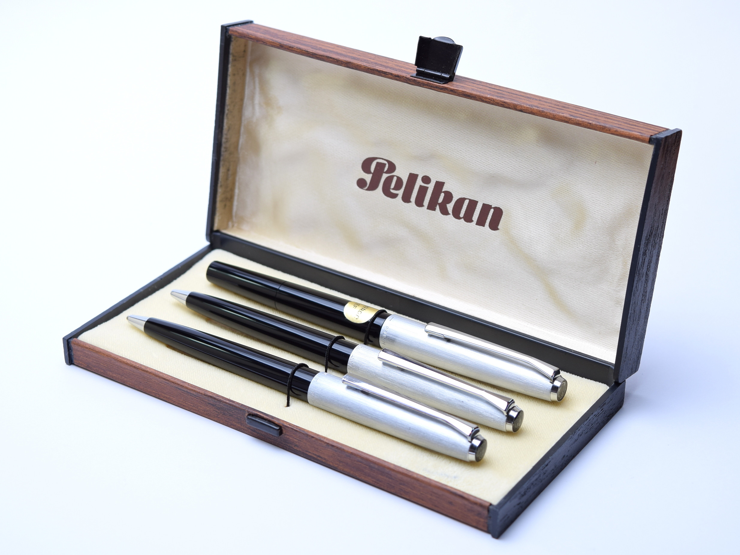 Rare 1970's Pelikan Silvexa 21 & 20 (M21) 14K EF Nib Silver
