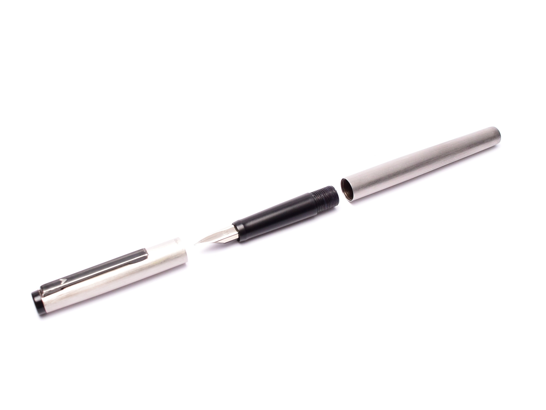Vintage Geha 731 Brushed Steel 14K 585 EF Extra Fine Nib