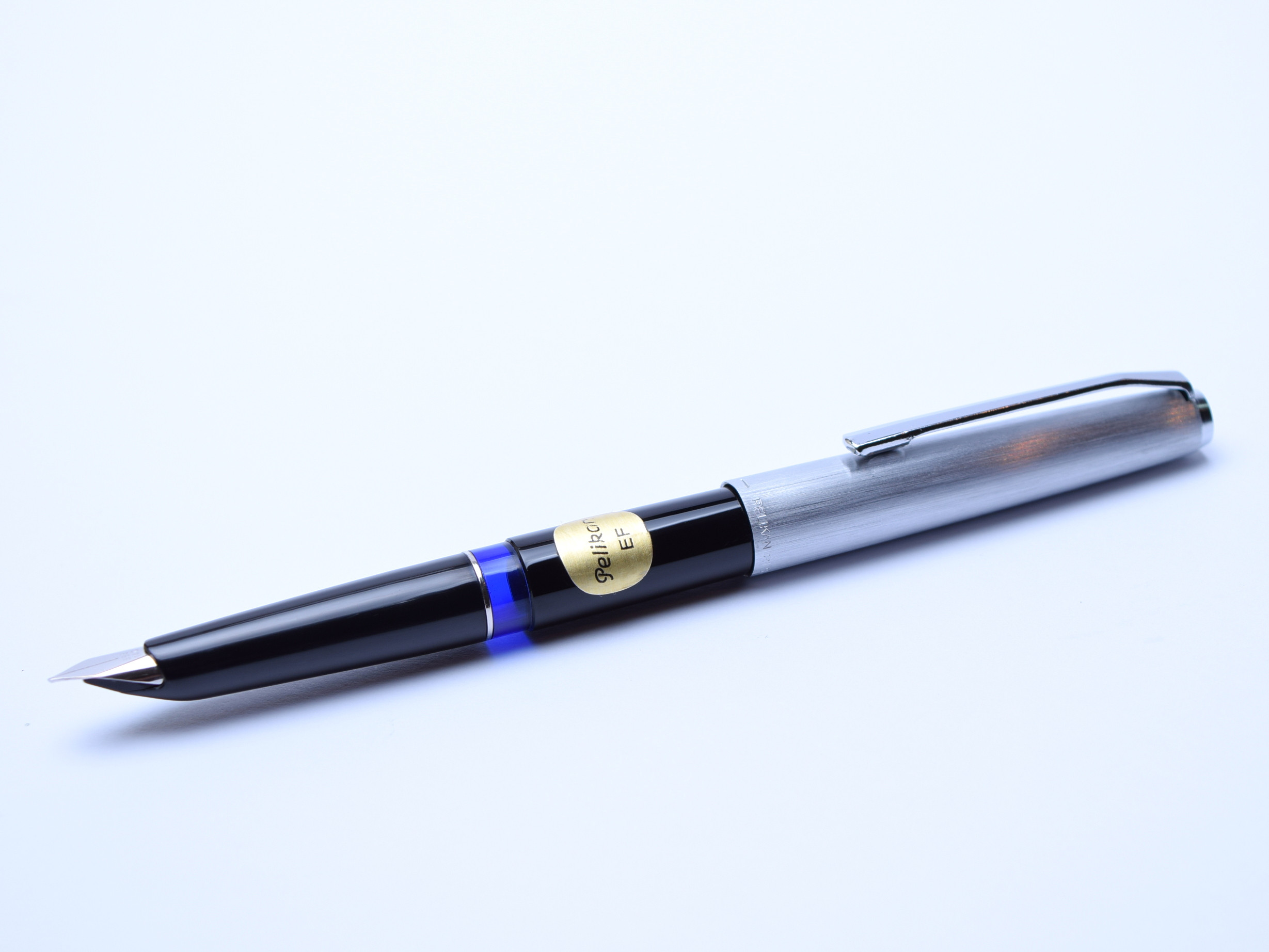 Rare 1970's Pelikan Silvexa 21 & 20 (M21) 14K EF Nib Silver