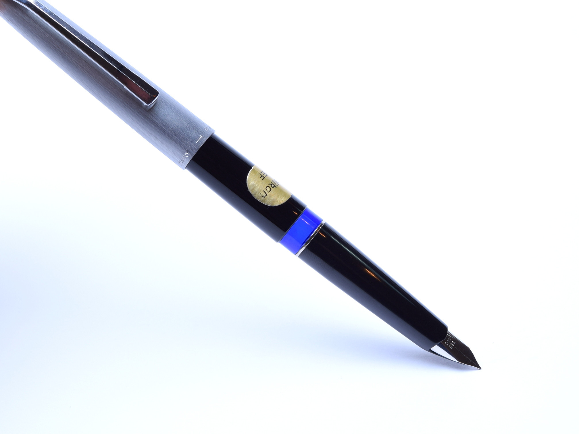 Rare 1970's Pelikan Silvexa 21 & 20 (M21) 14K EF Nib Silver