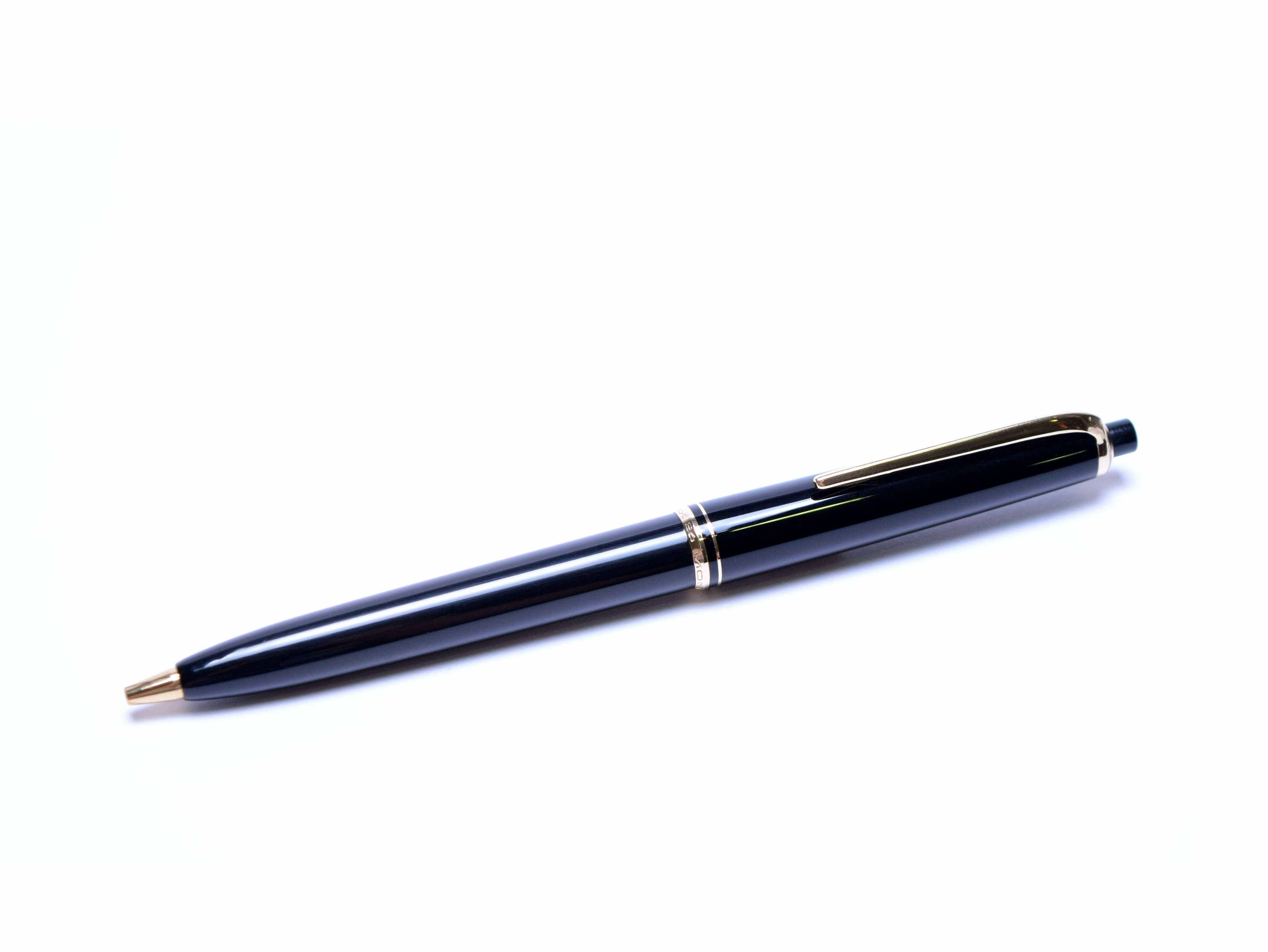 Rare 1960s MONTBLANC 26 Black Resin & Gold 1.18mm Push Button
