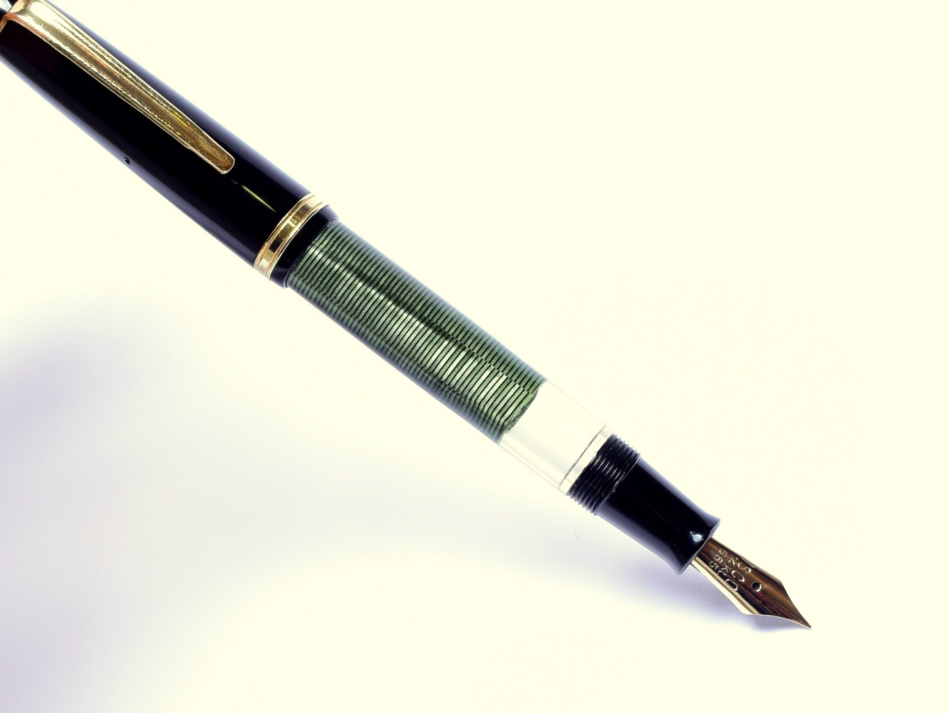 Vintage 991 TOZ Penkala Croatia Green Celluloid Piston With Super