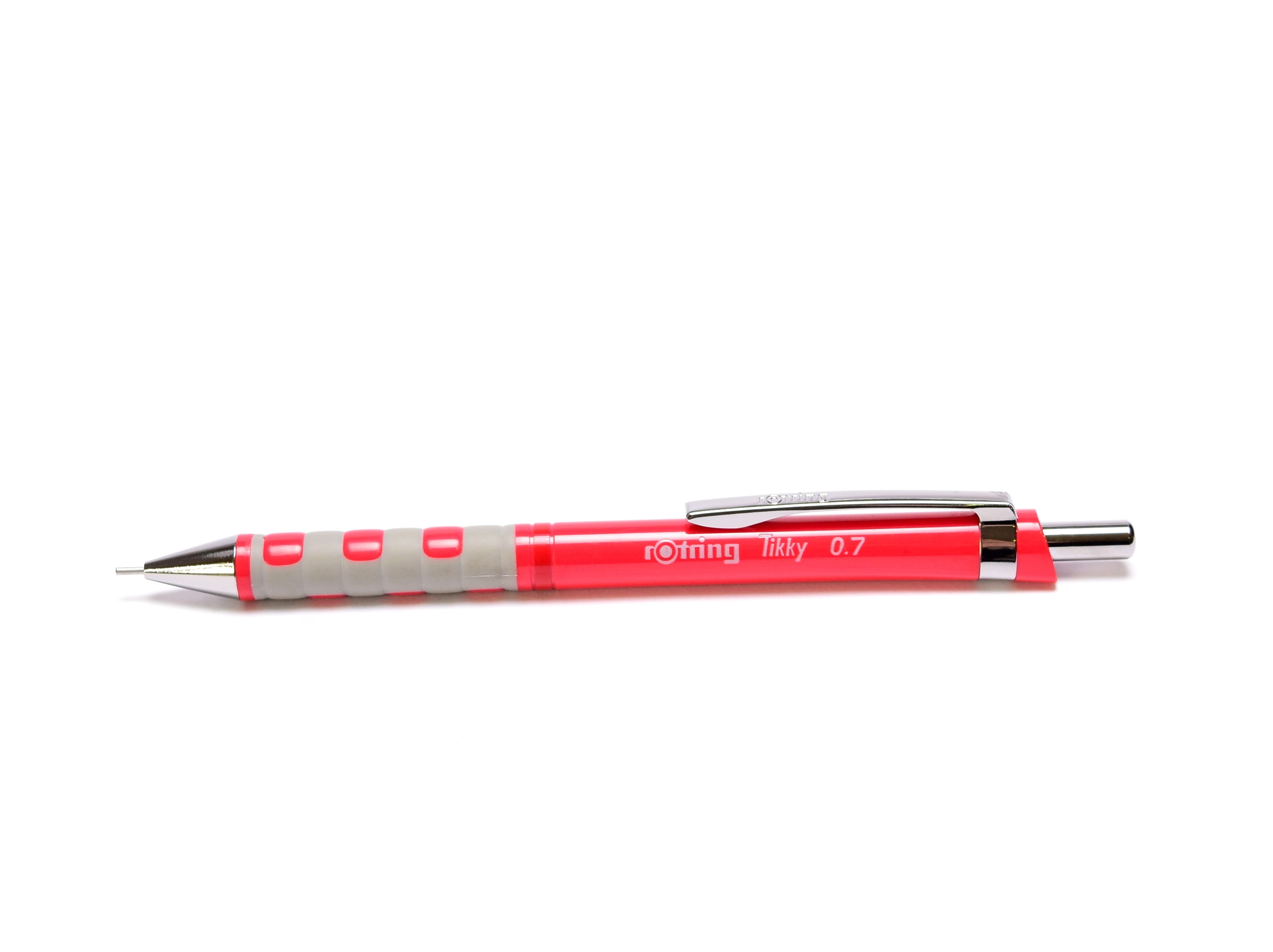 NOS New Rotring Tikky Mechanical Pencil w/ Rubberized Grip Salmon