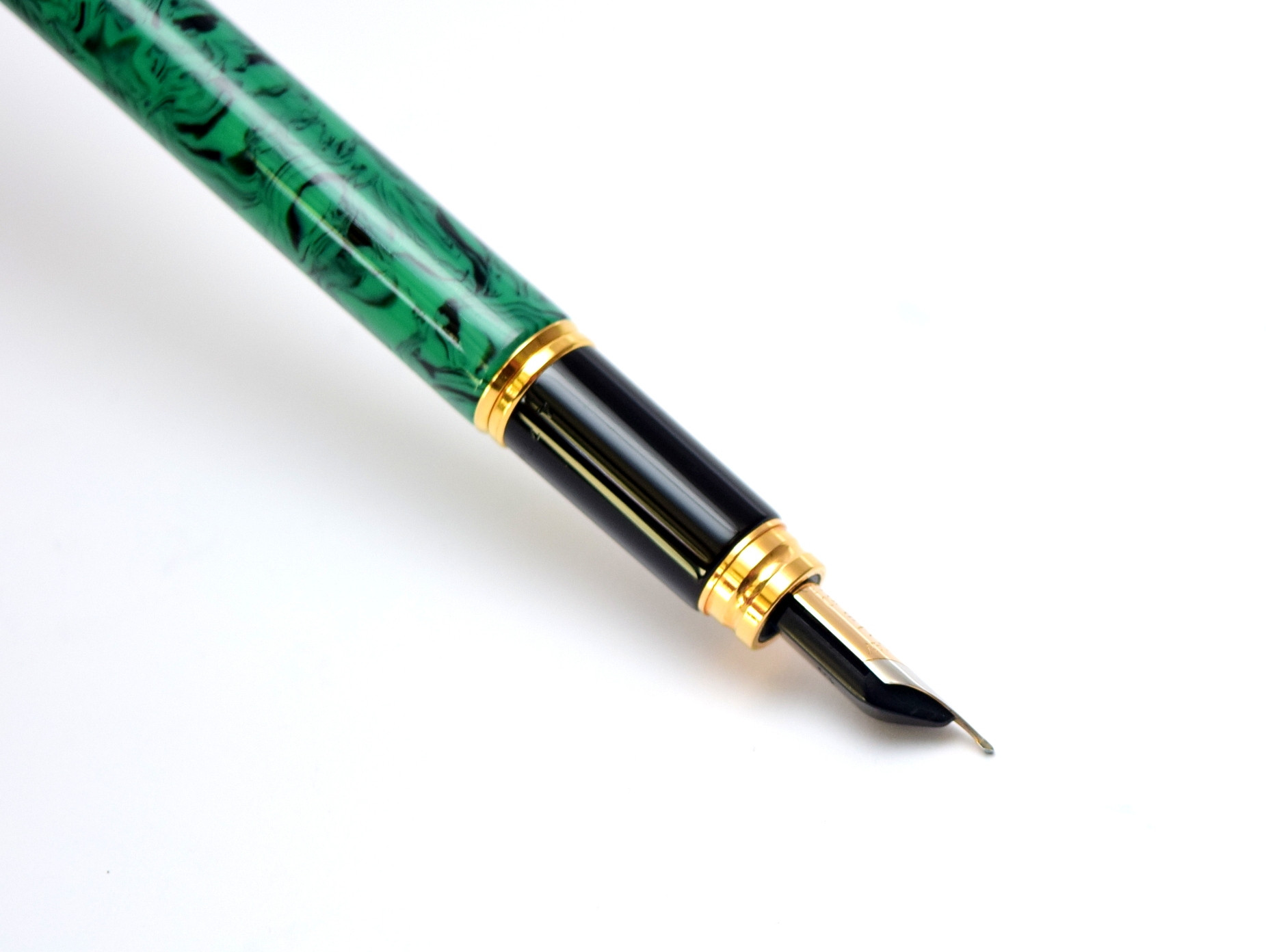 Stunning 1990 Waterman Ideal Le Man 200 Rhapsody Jade Green Ripple