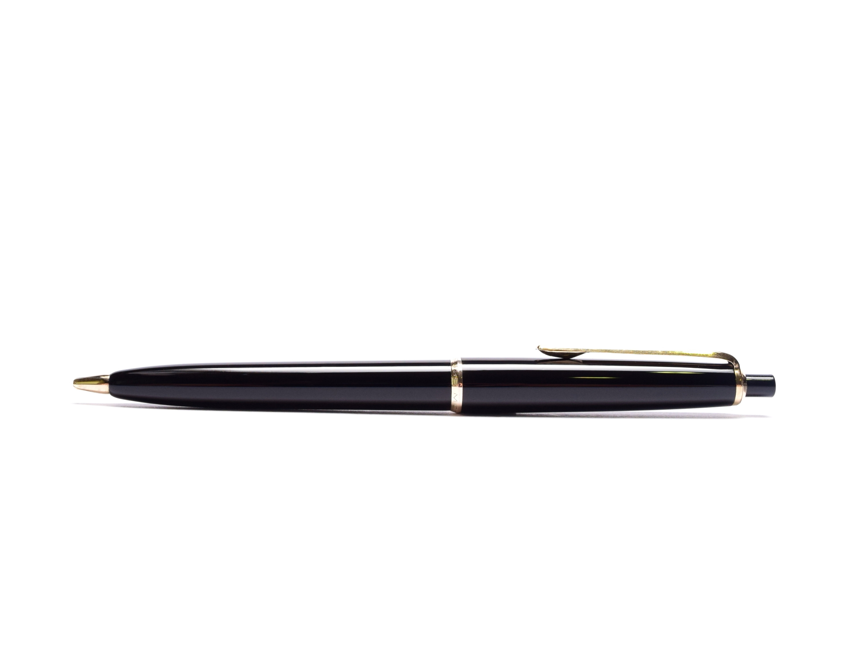 Vintage 1960s Montblanc Pix No. 36 1.18mm Lead Black Resin & Gold