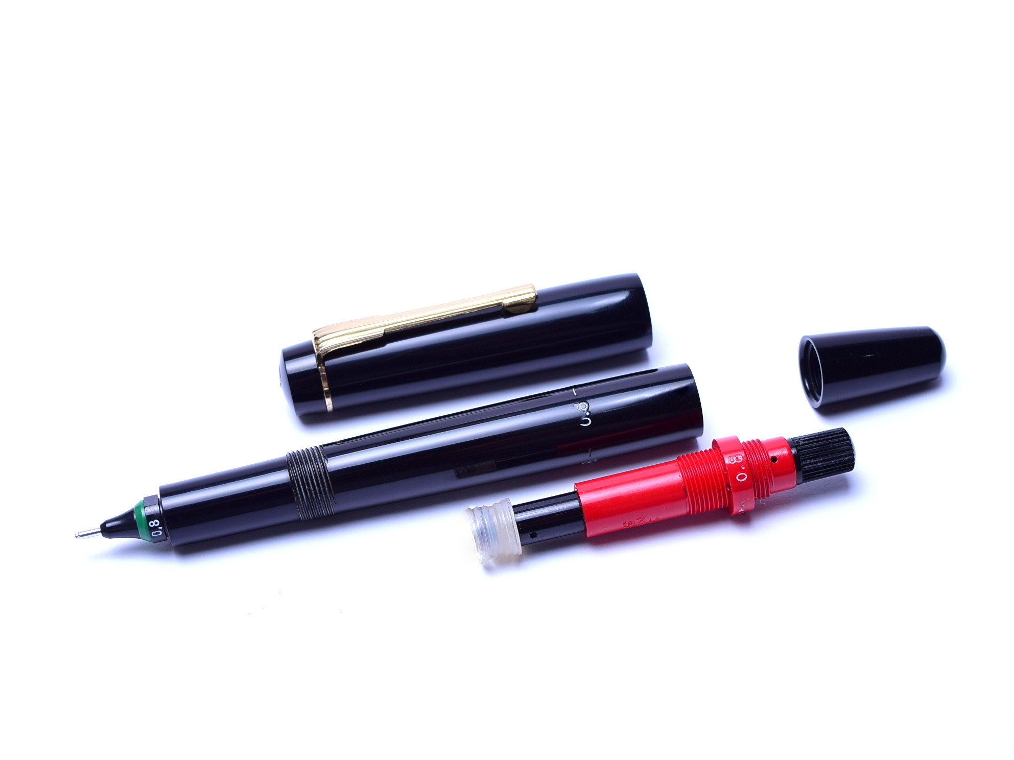 1960s 0.8mm Rotring Rapidograph Tintenkuli Piston Filler Technical