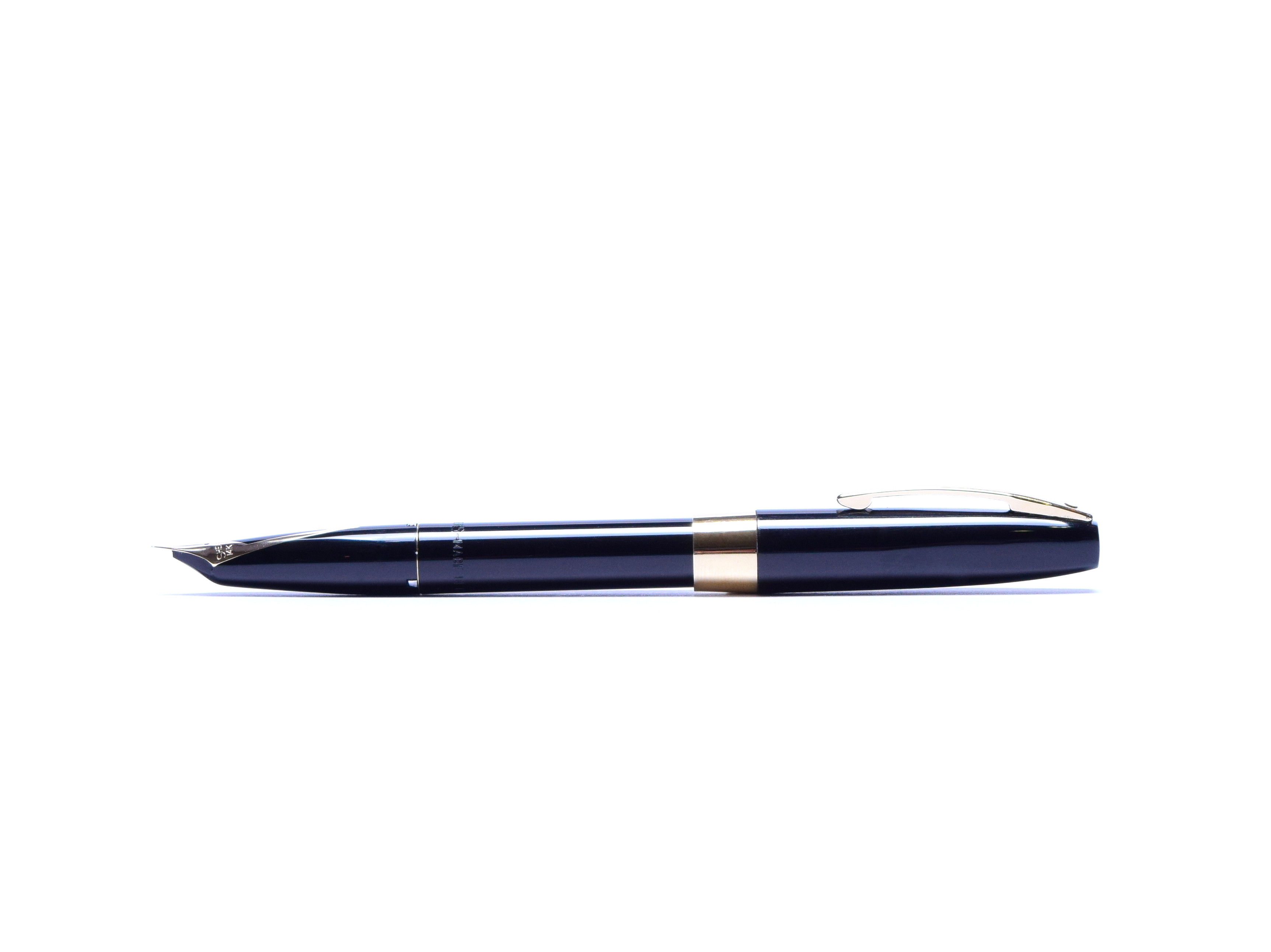1960s Sheaffer Imperial IV Touchdown Black Resin & Gold Filled