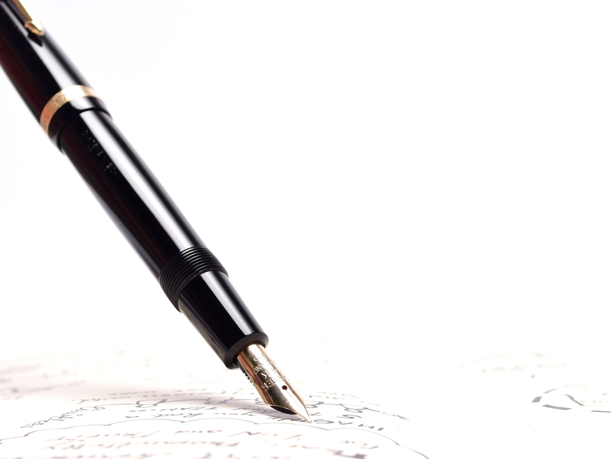 1950s PARKER DUOFOLD Senior Aerometric Made in England 14K Gold F