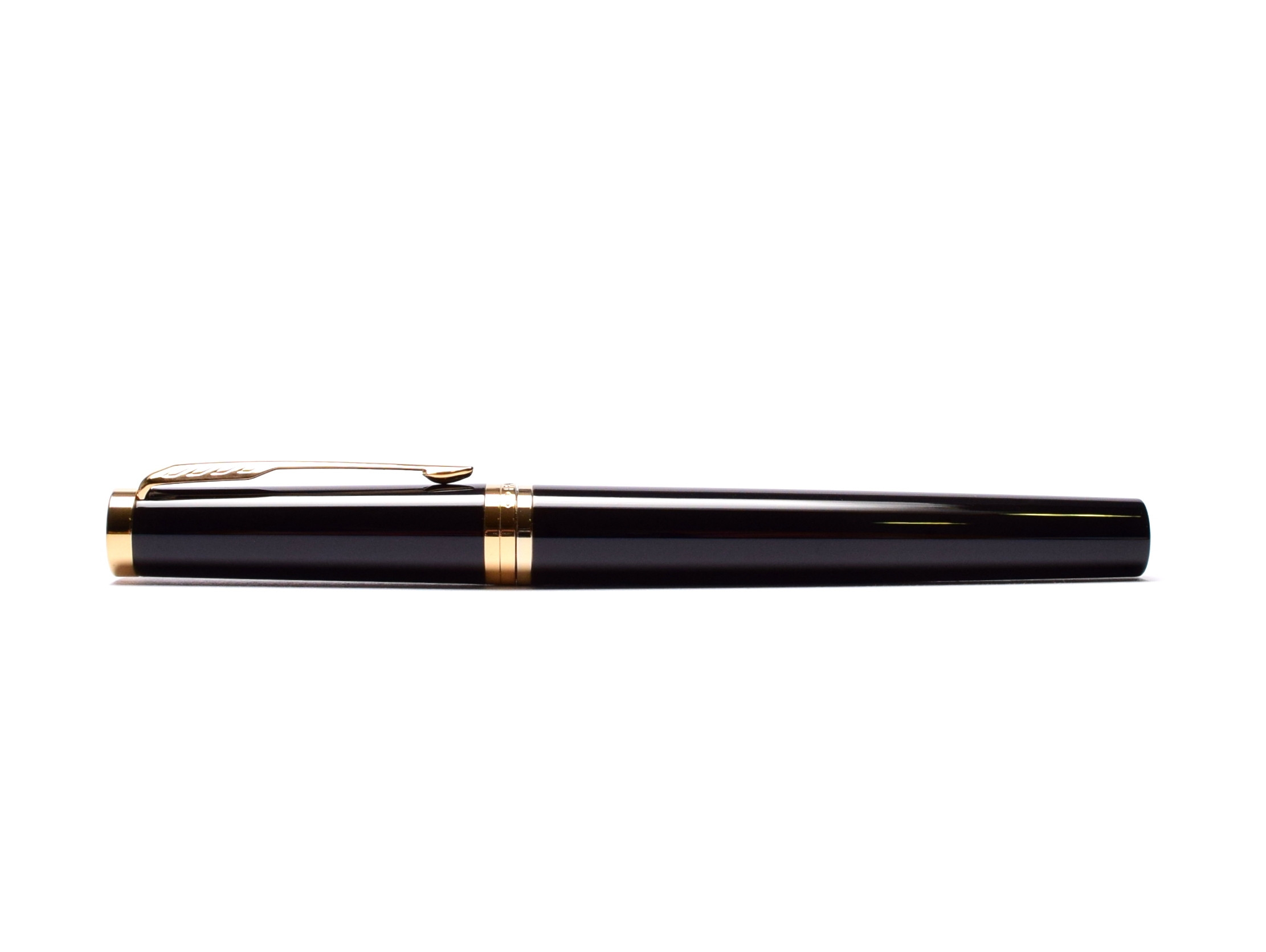 Parker ingenuity laquer black gold trim 5th technology pen Clearance