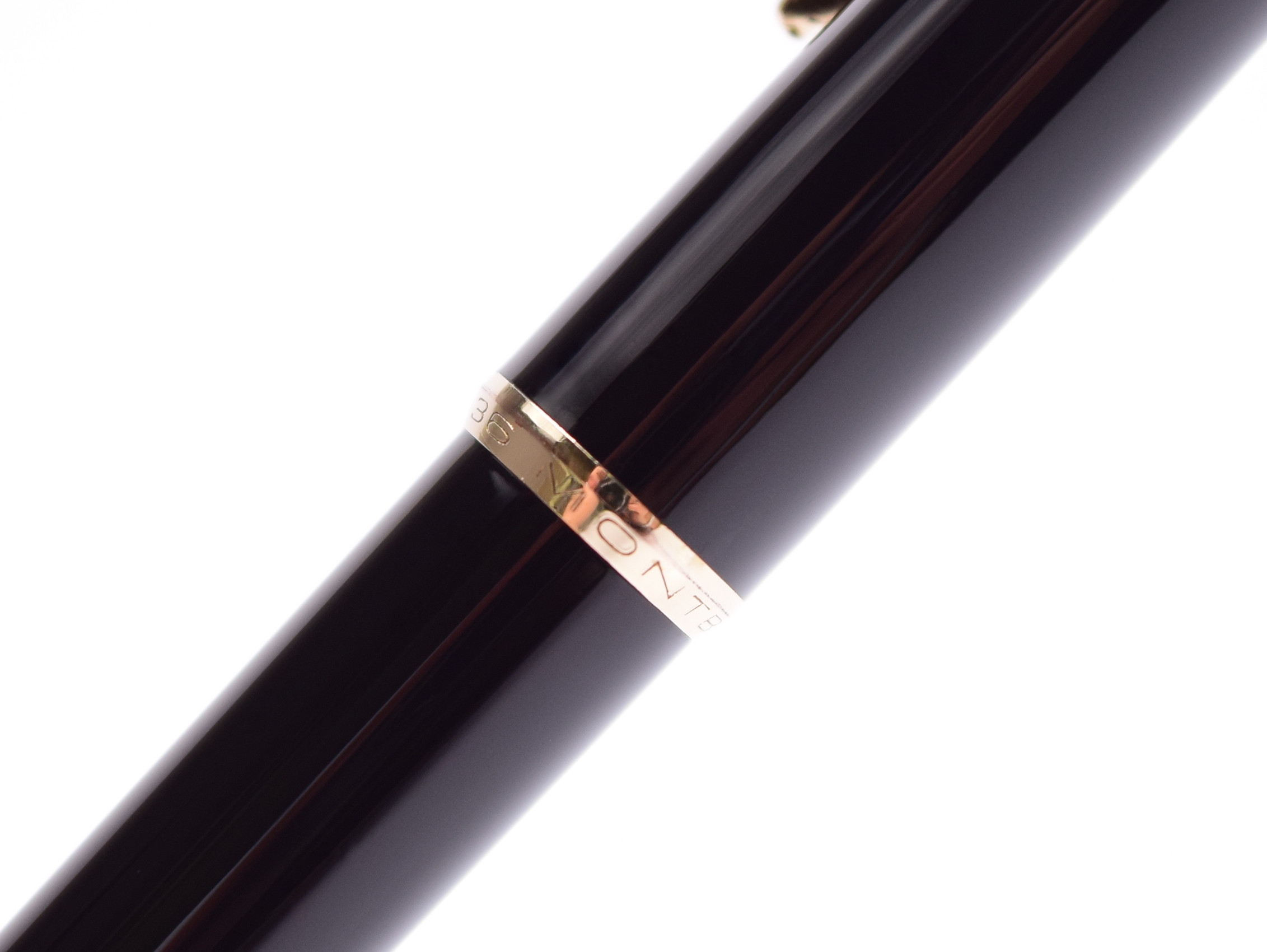 Vintage 1960s Montblanc Pix No. 36 1.18mm Lead Black Resin & Gold