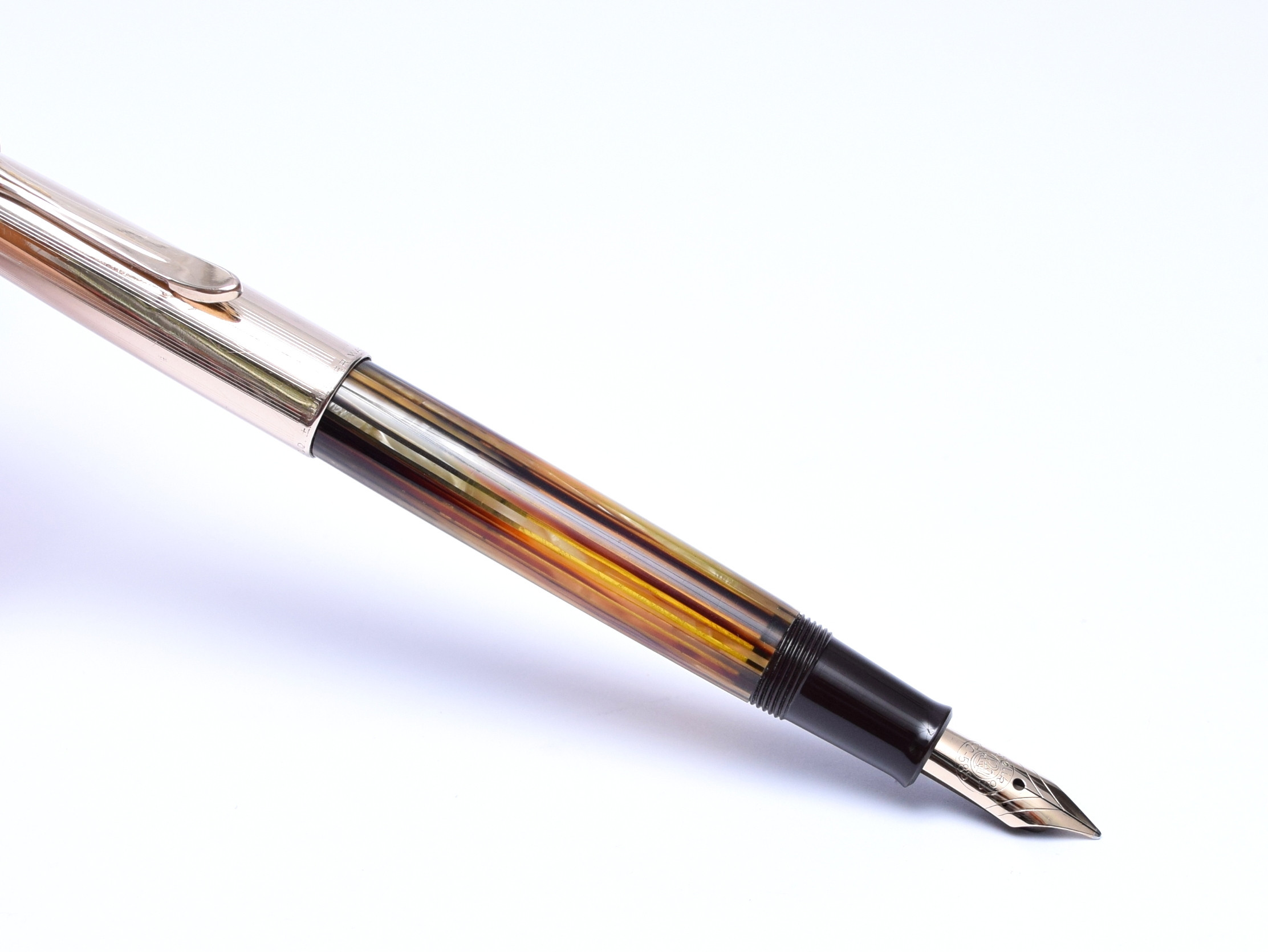 Original 1951 1950 1956 PELIKAN 500 Gunther Wagner Rolled Gold