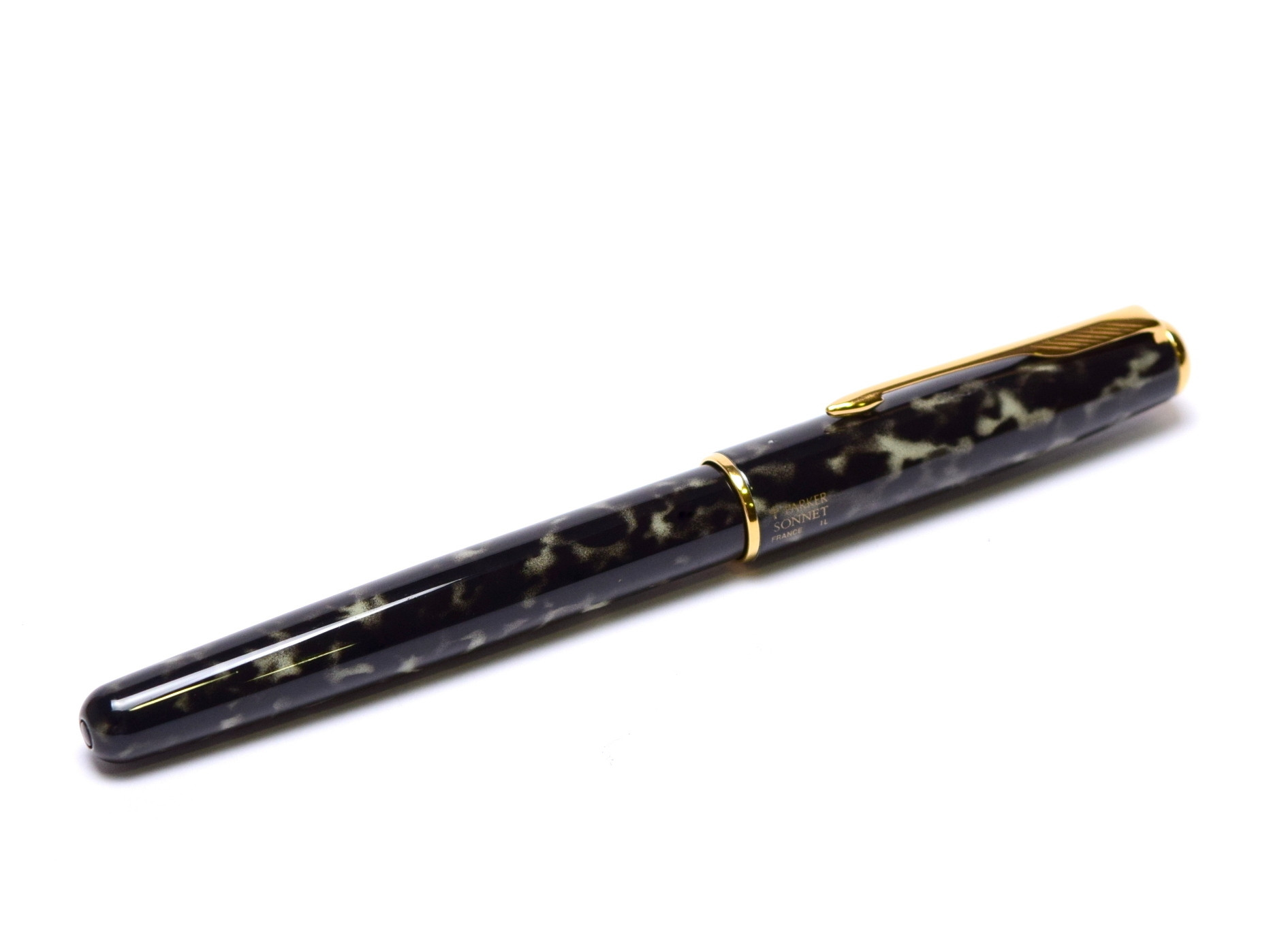 Rare 1993 Parker Sonnet Laque/Lacquer Moonbeam Marble 18K 750 F