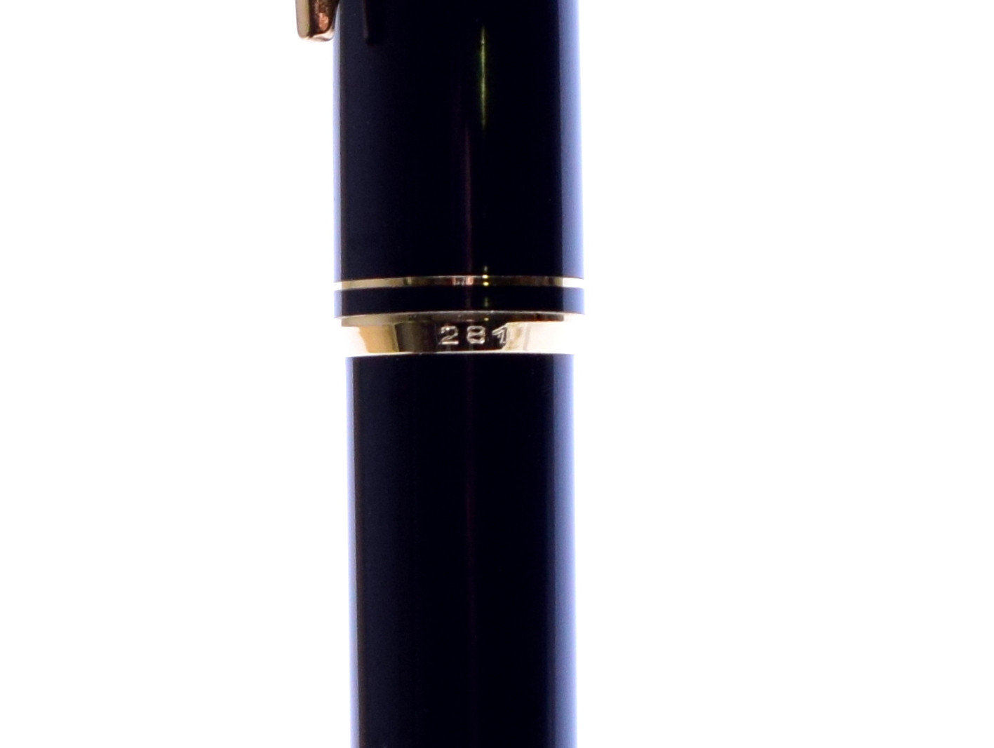 1960s MONTBLANC No.281 Precious Black Resin & Gold Lever Mechanism