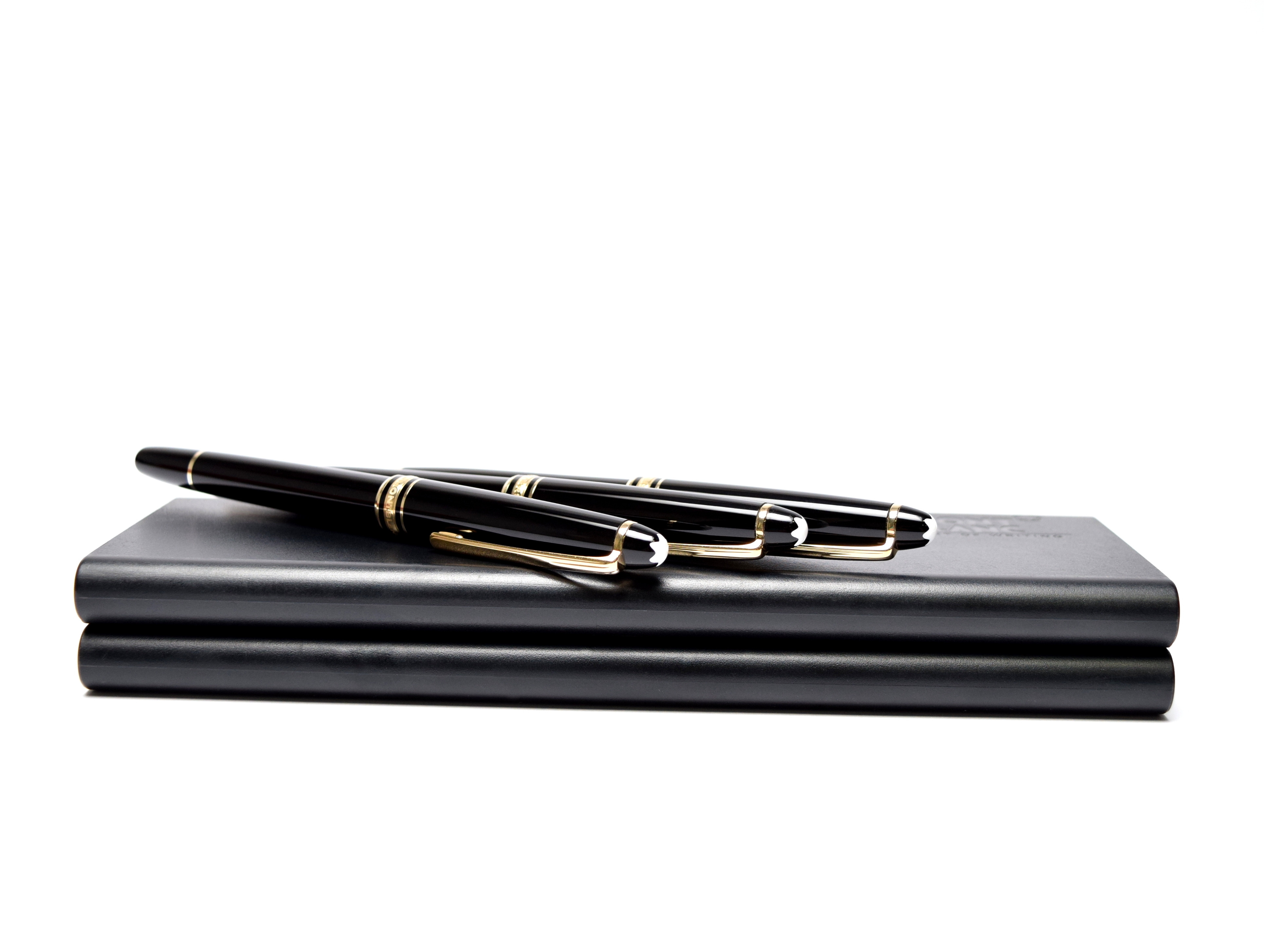 1990s MONTBLANC 144 164 & 165 Meisterstuck Classic Fountain