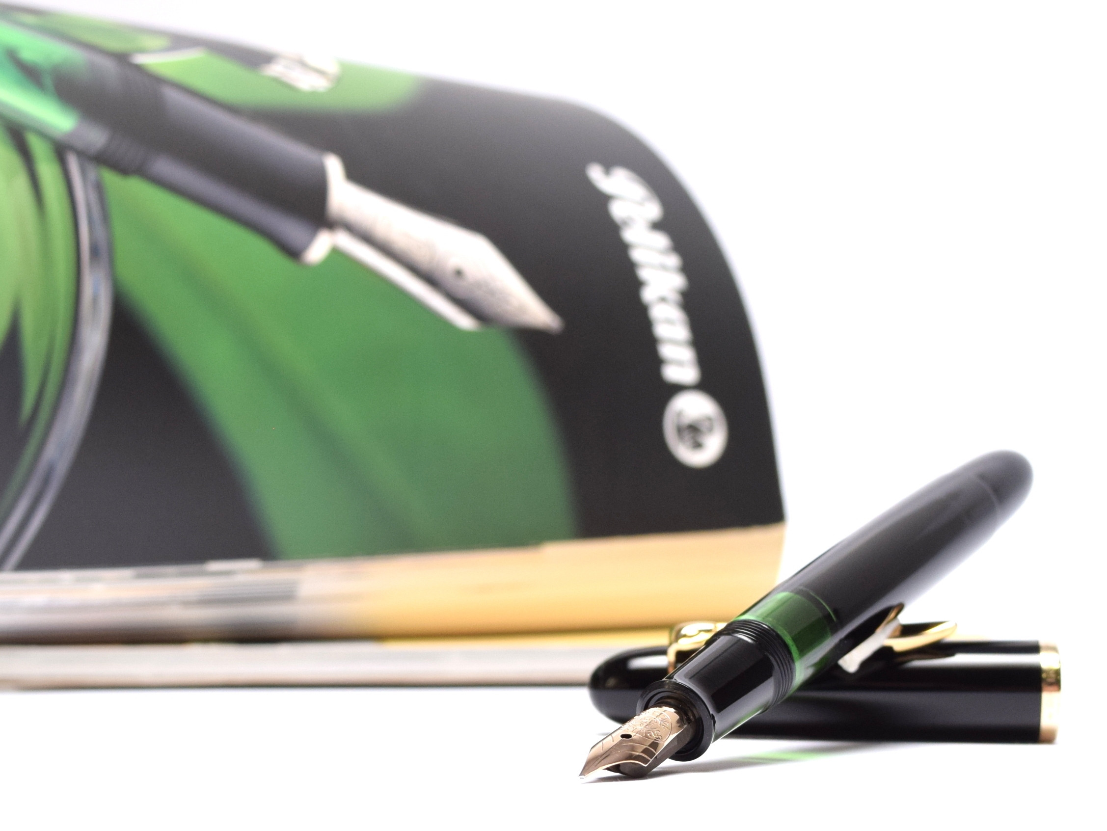 Rare 1956 Pelikan 140 All Black Gunther Wagner Super Flexible 14K