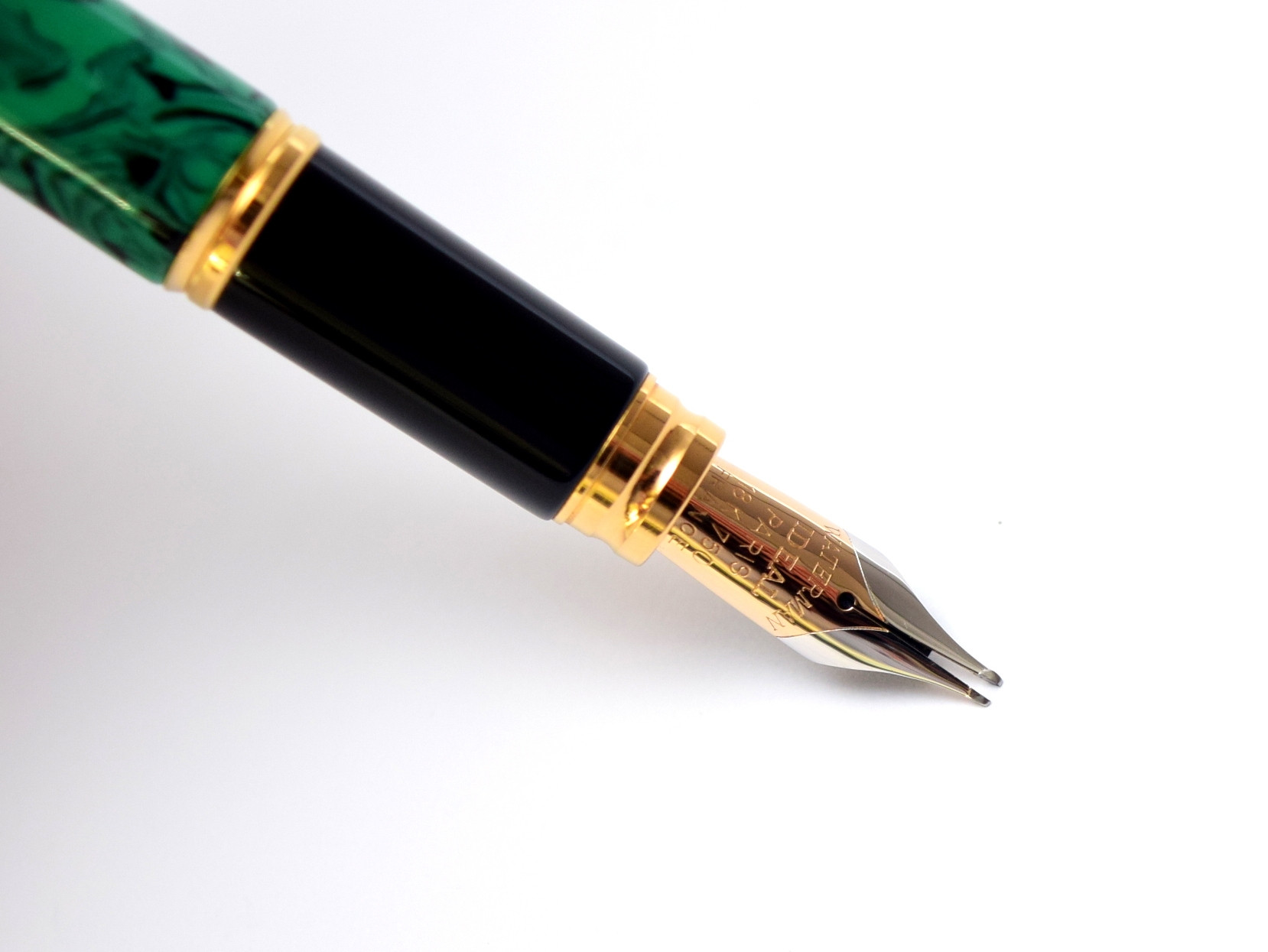 Stunning 1990 Waterman Ideal Le Man 200 Rhapsody Jade Green Ripple