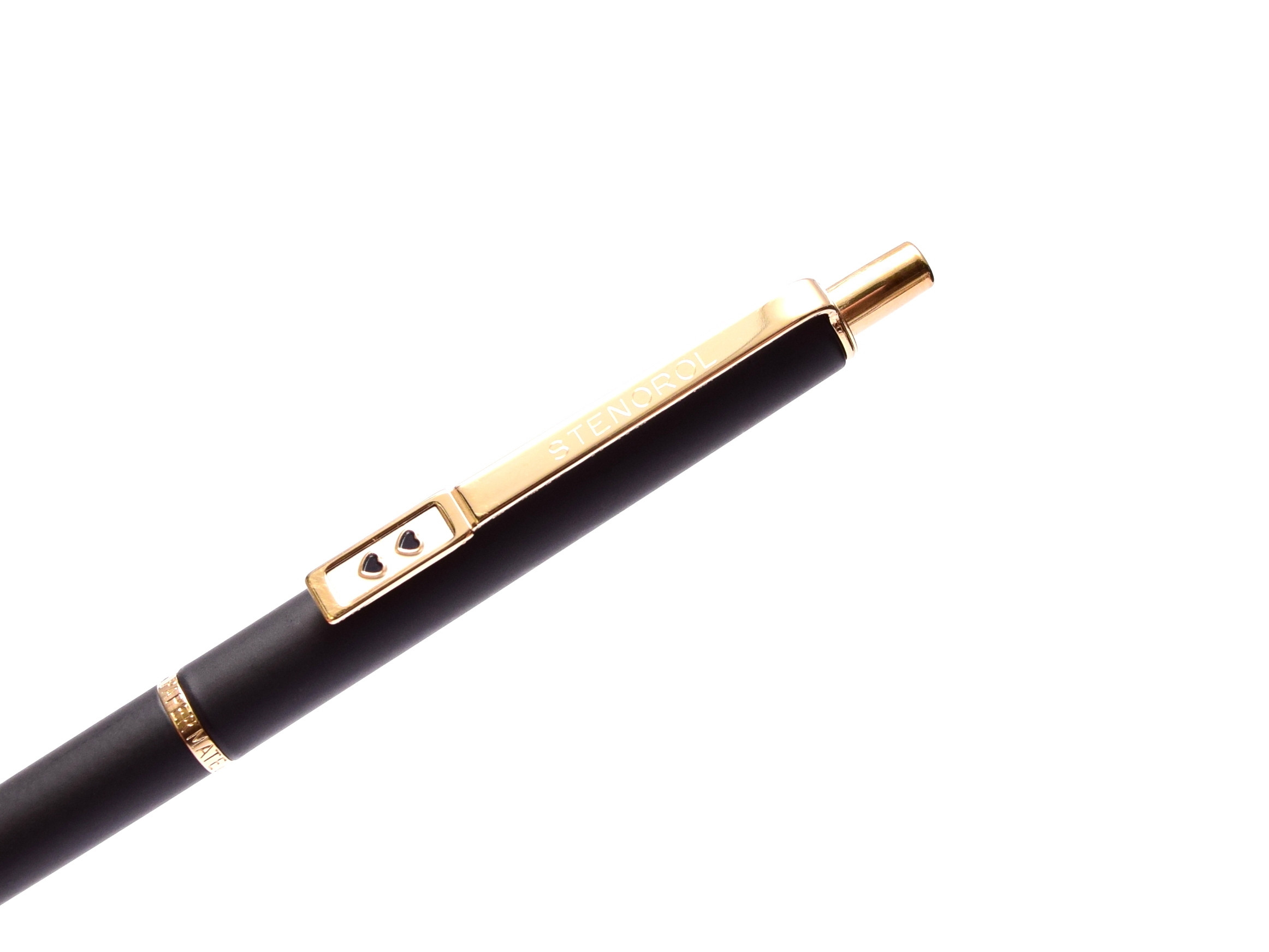 Paper Mate M Medium Nib Fountain Pen Push Button Ballpoint Pen