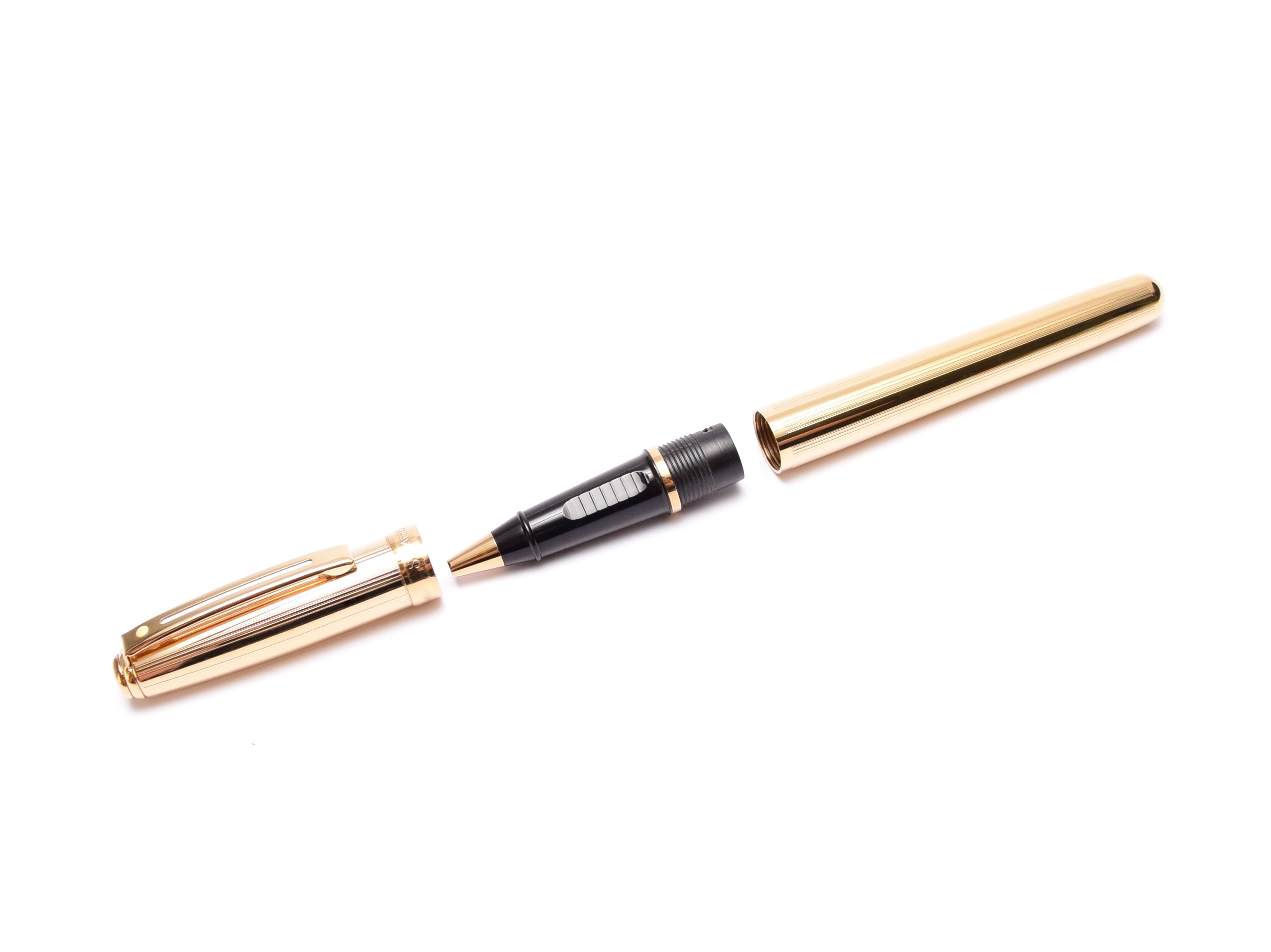 Sheaffer Prelude Fluted Guilloche Design 22K Gold Plated Rollerball Pen