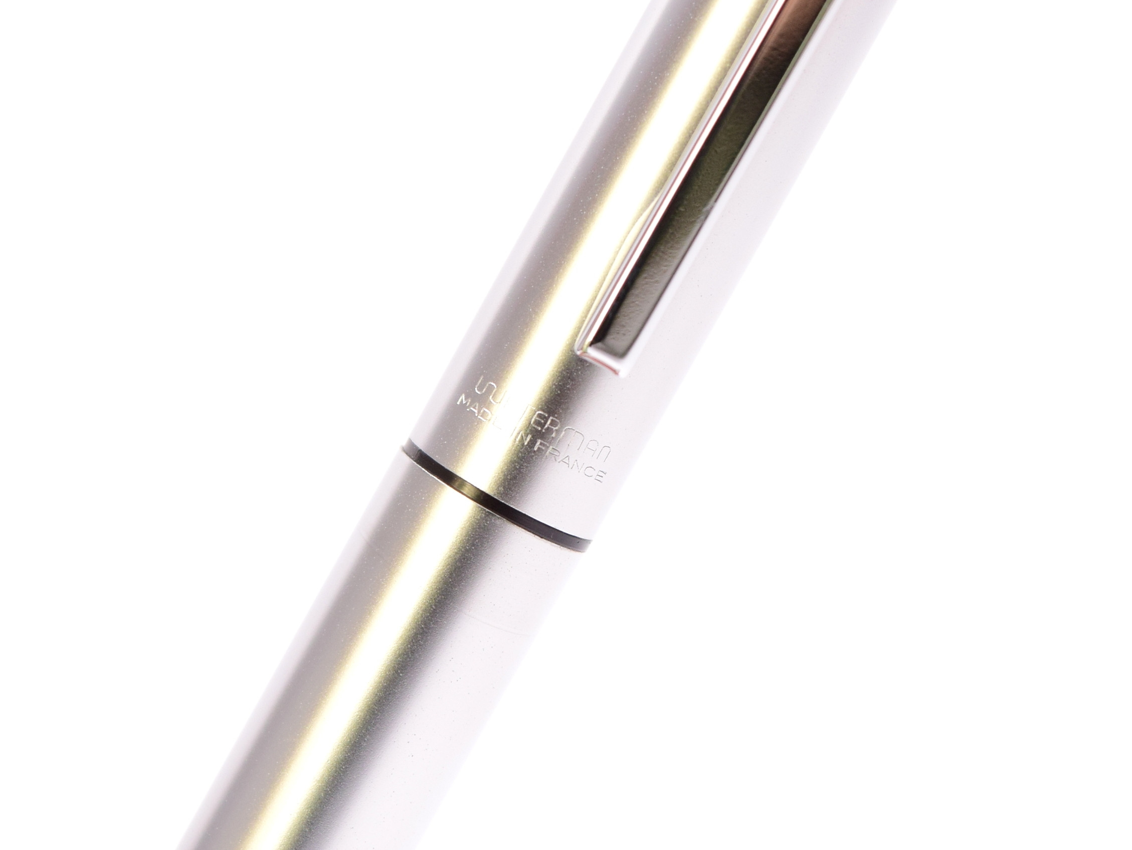 Vintage Waterman Graduate Polished Chrome Ballpoint Pen NOS Pristine 