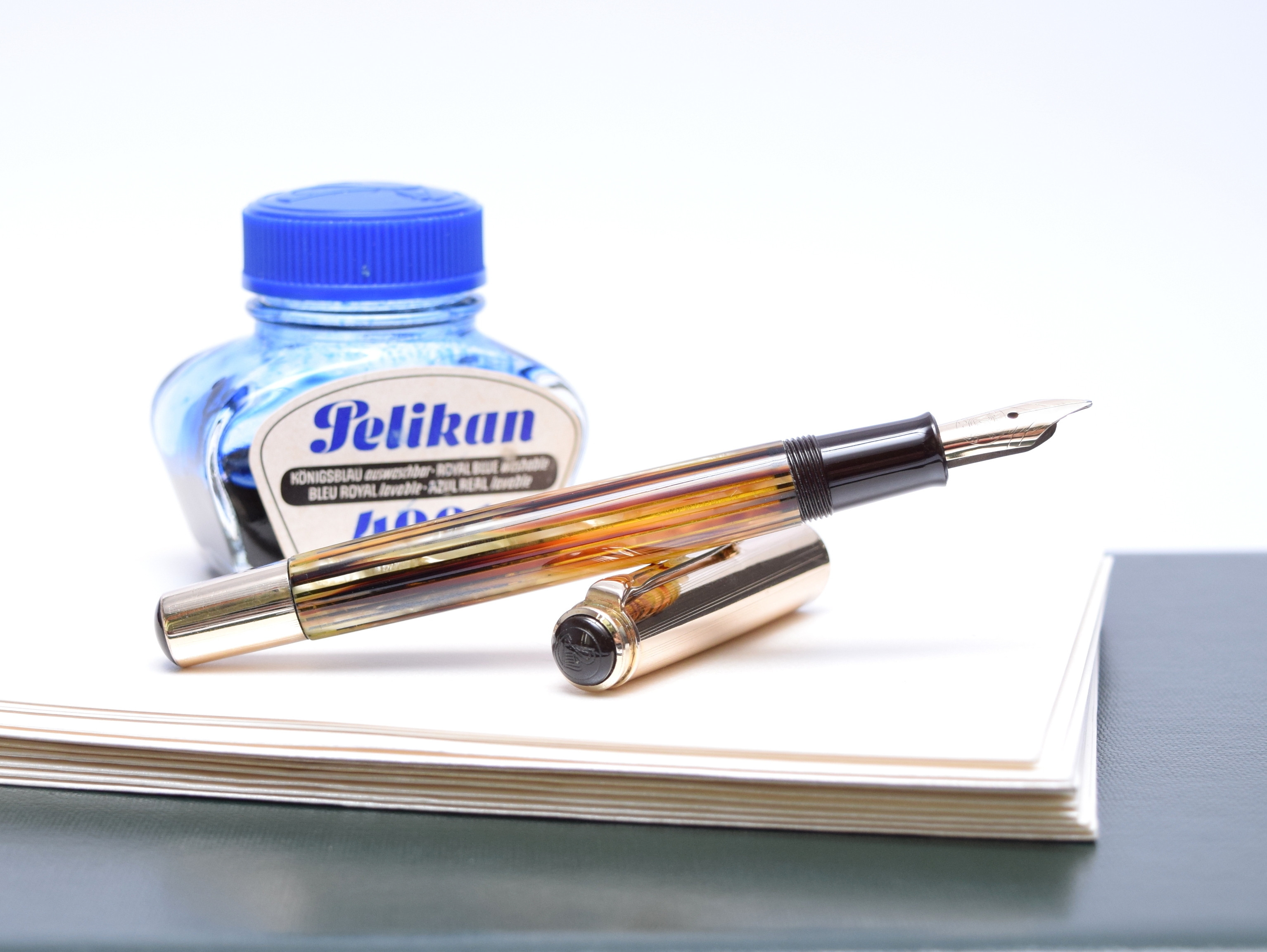 Original 1951 1950 1956 PELIKAN 500 Gunther Wagner Rolled Gold