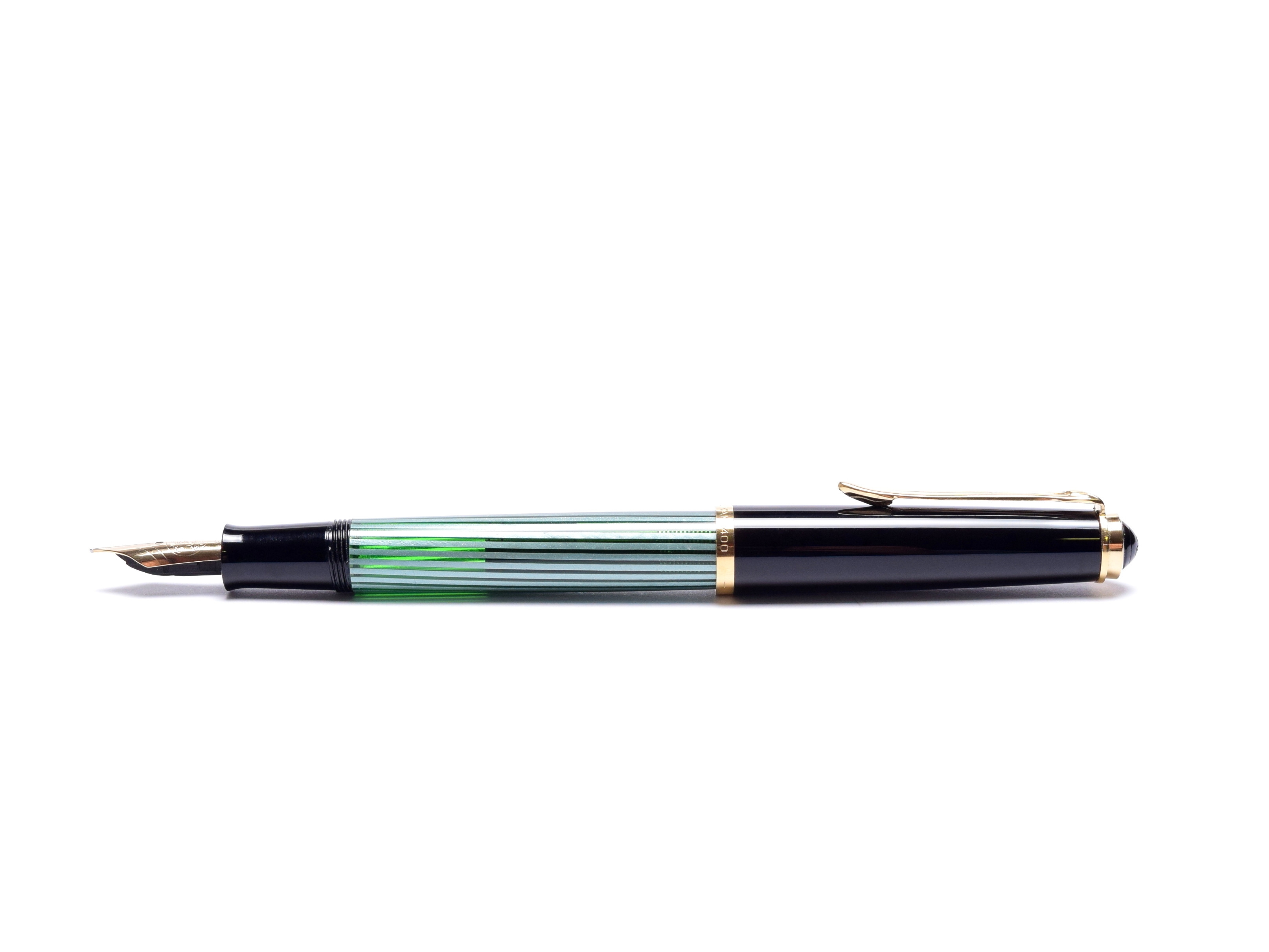 希少　Pelikan #400N　green-stripe 緑縞　F-nib NOS 1960 Pelikan 400NN (400) Very Rare EEF (Extra Extra Fine