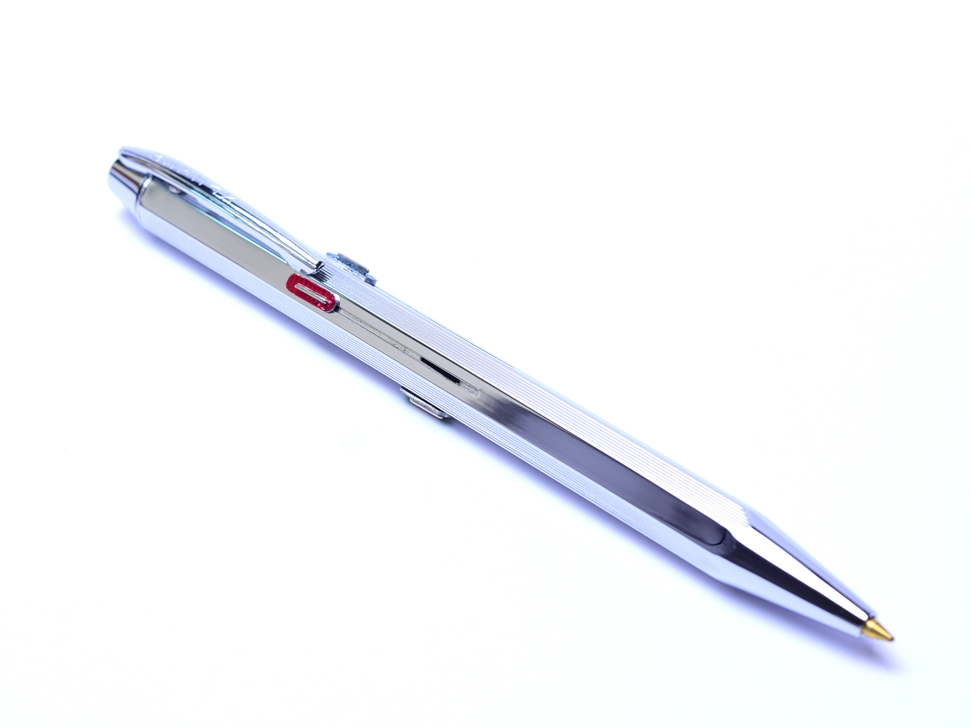 NOS 1980s NewMan Japan 4 Color Multicolor Steel & Chrome Ballpoint Pen
