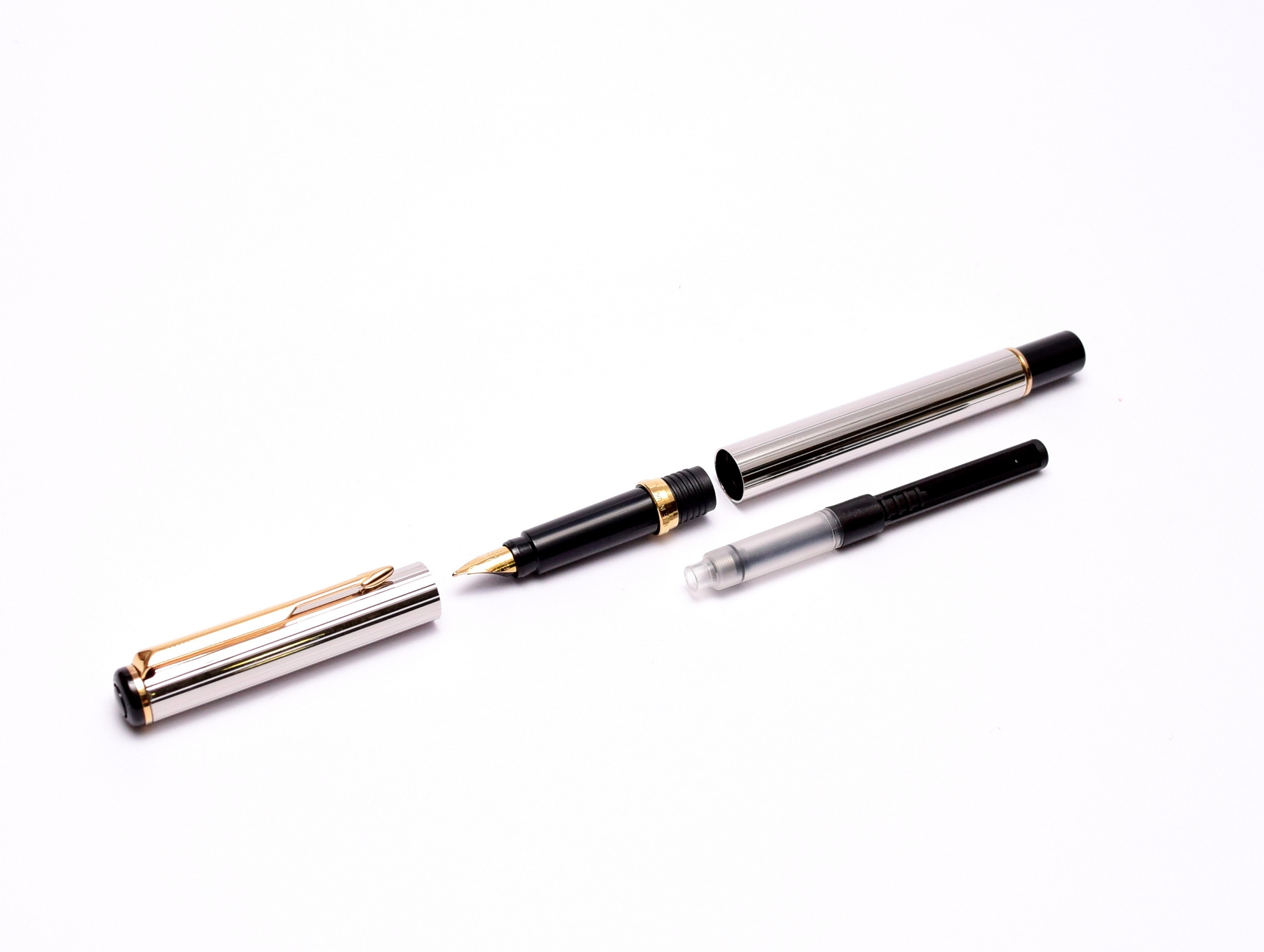 Vintage Parker Rialto F Fine Size Gold Plated Nib Cartridges