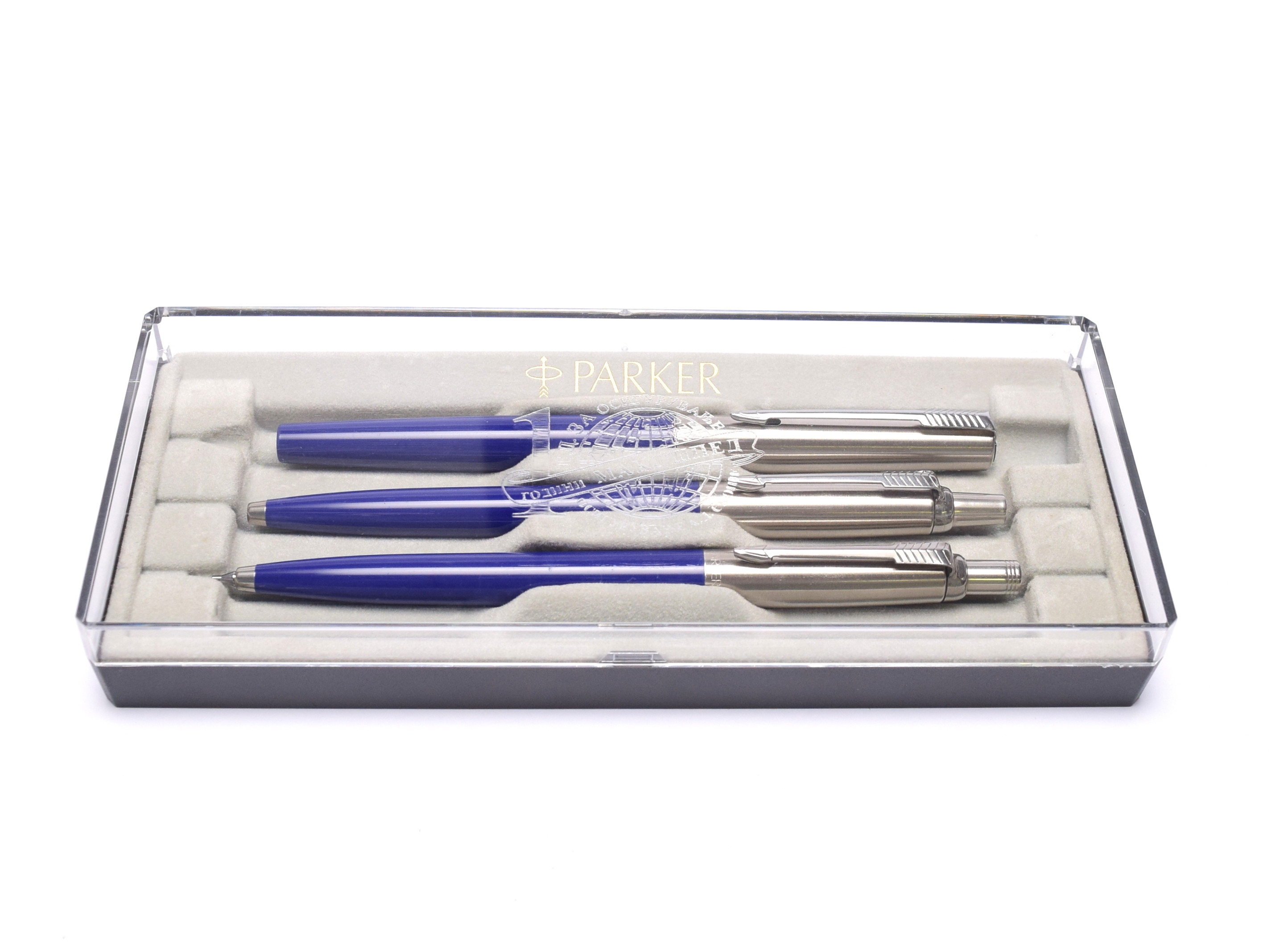 Parker Jotter M Medium Nib Fountain Pen Push Button Ballpoint Pen ...