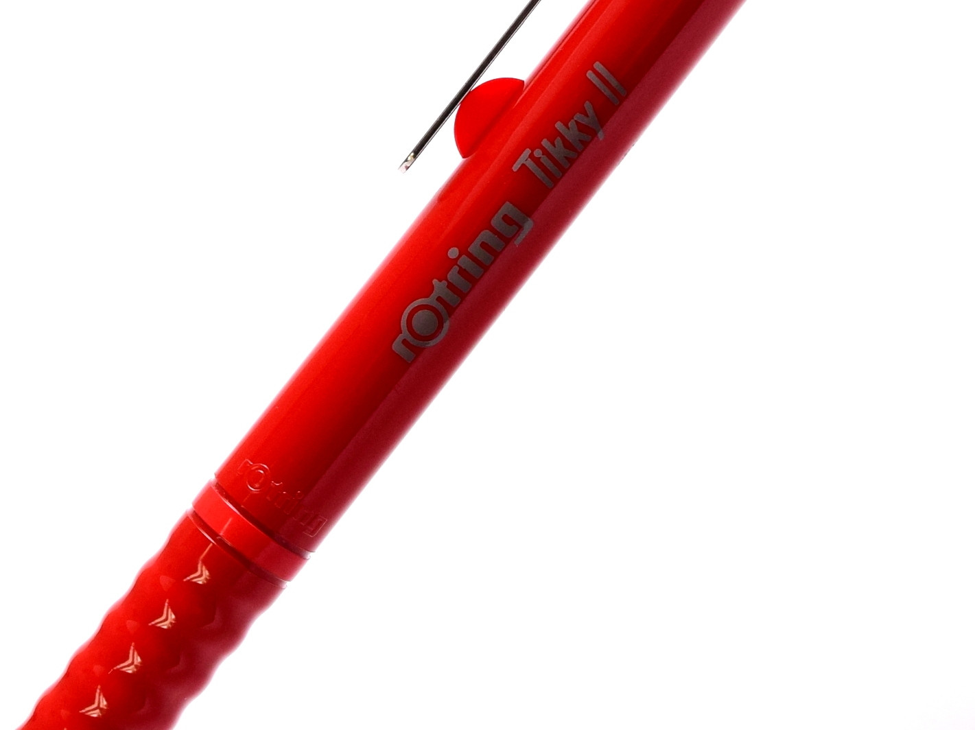 NOS New Rotring Tikky II Jumbo Refill Wave Grip Red Color Ballpoint Pen