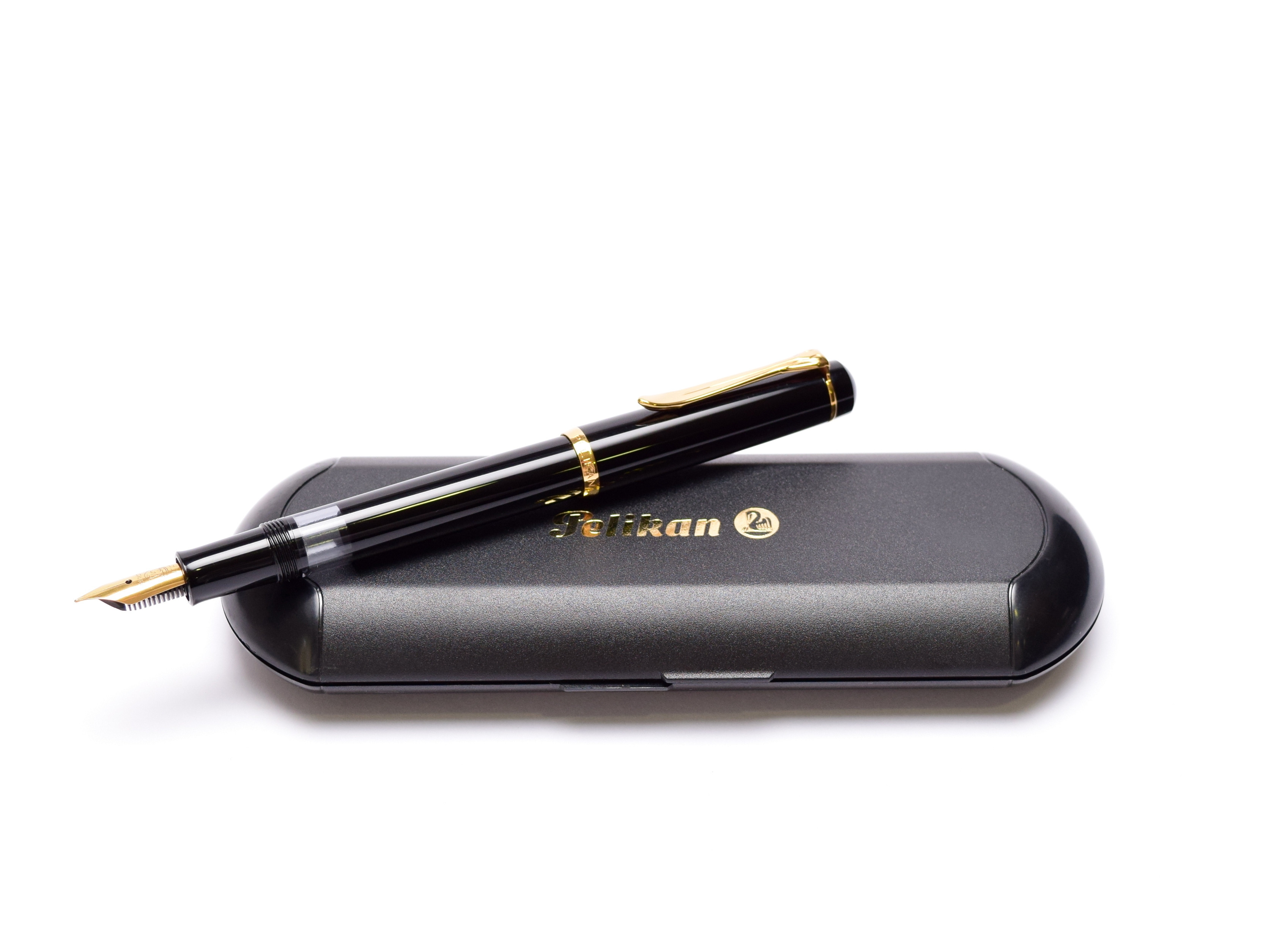 1980s West W. Germany Classic Pelikan M150 Black Resin EF Extra