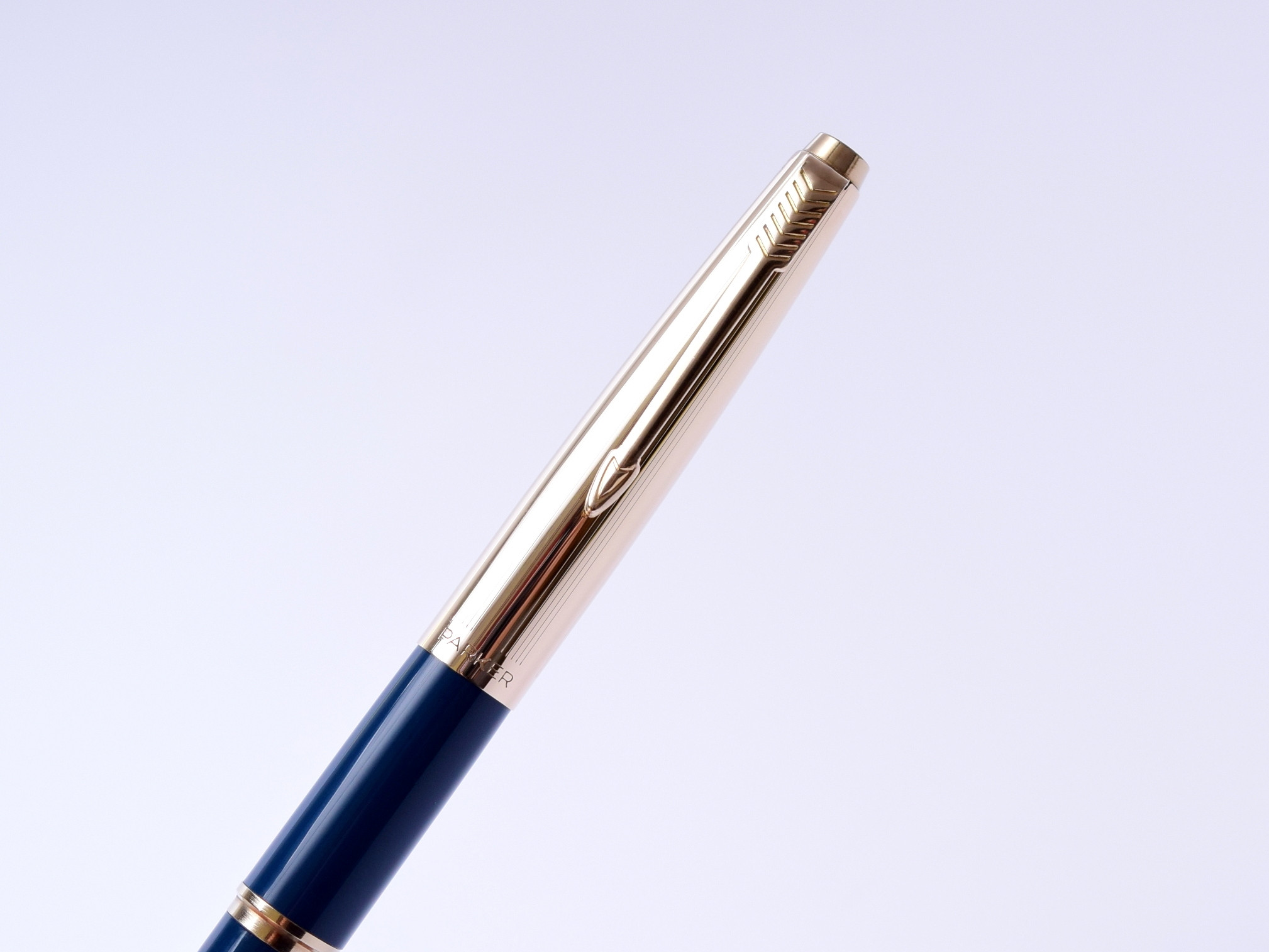 Rare 1960s Made in England PARKER 45 "Deluxe" Dark Navy Blue & Rolled ...