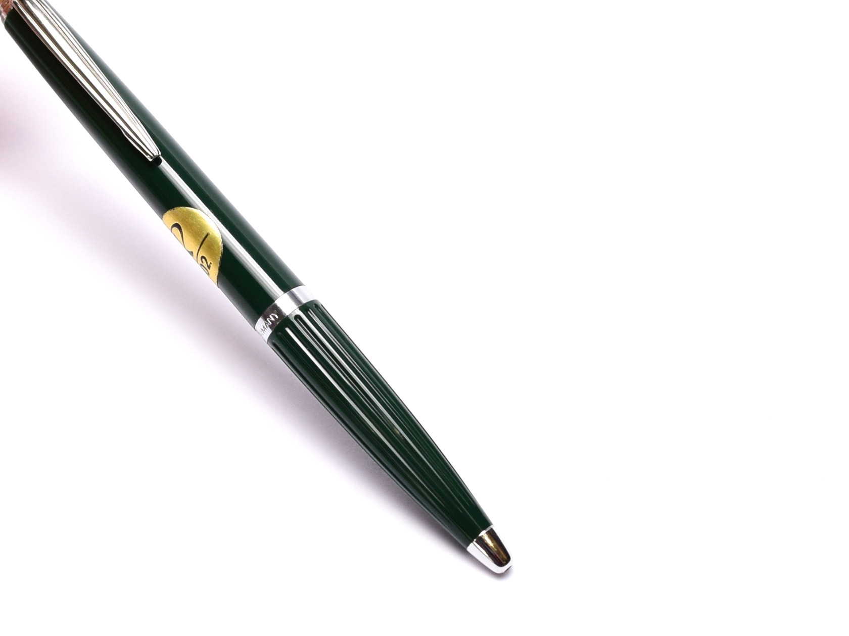 Rare Reform No.602 Unique Olive Green Special Push Button Ballpoint Pen