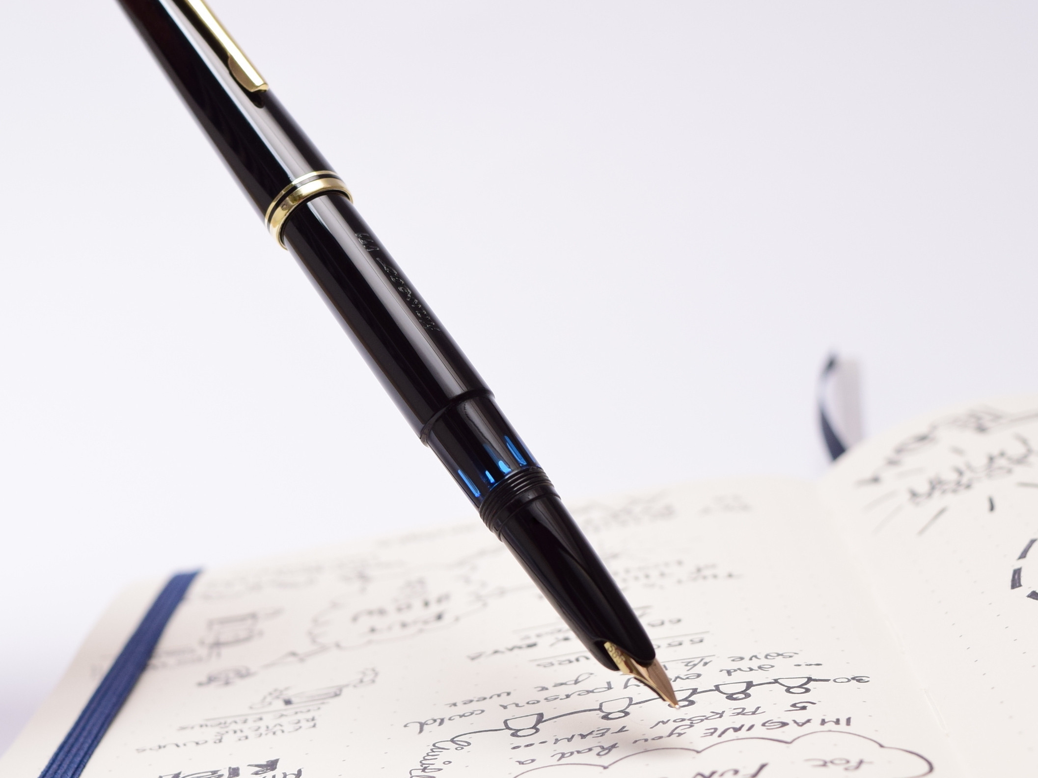1960s KAWECO V71 Masterpiece Black Resin Oversize 14K EF Semi Flex
