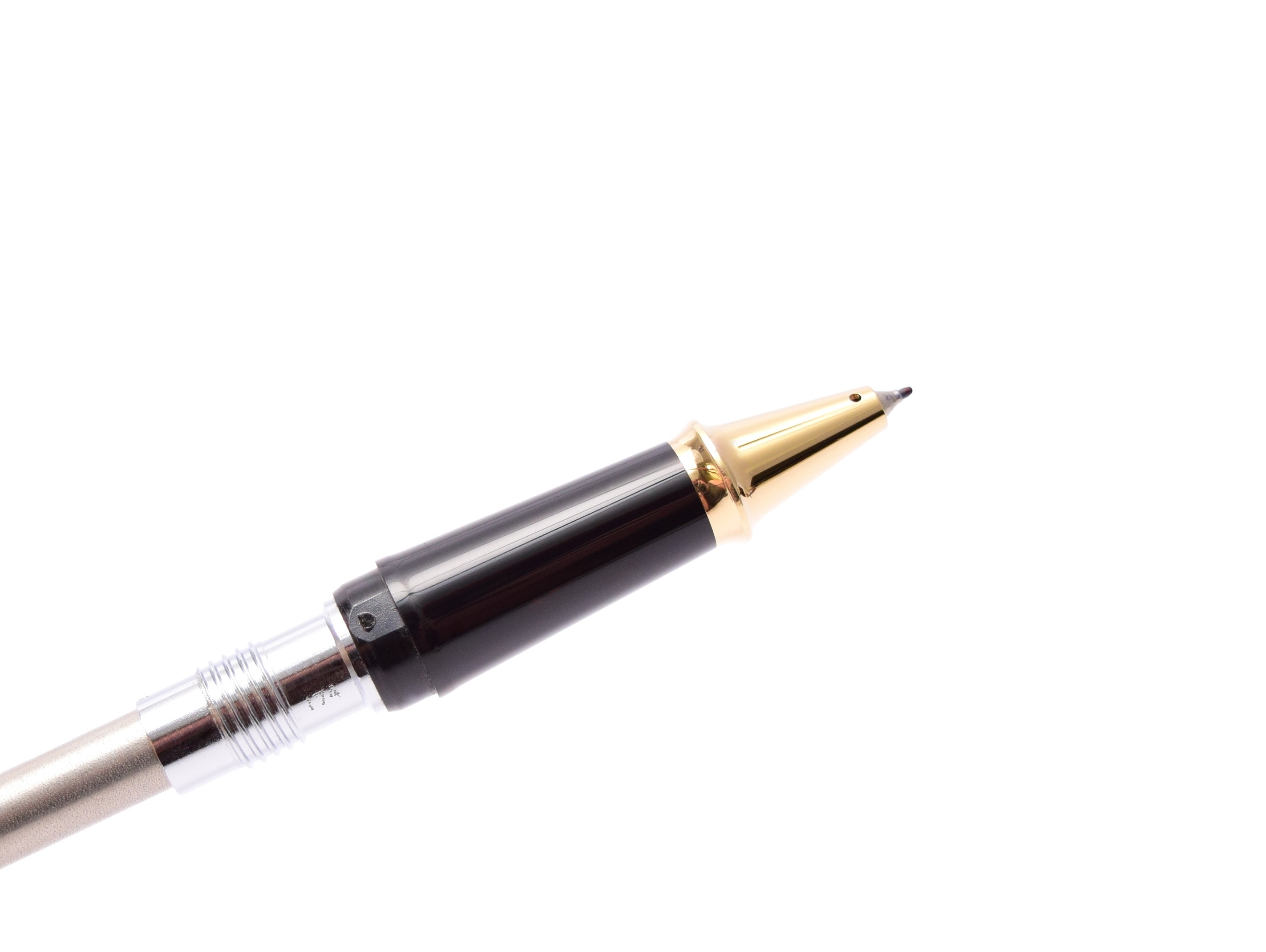 CROSS Townsend Titanium Gray Lacquer & 23K Gold Plate Rollerball Pen Made in USA in Box